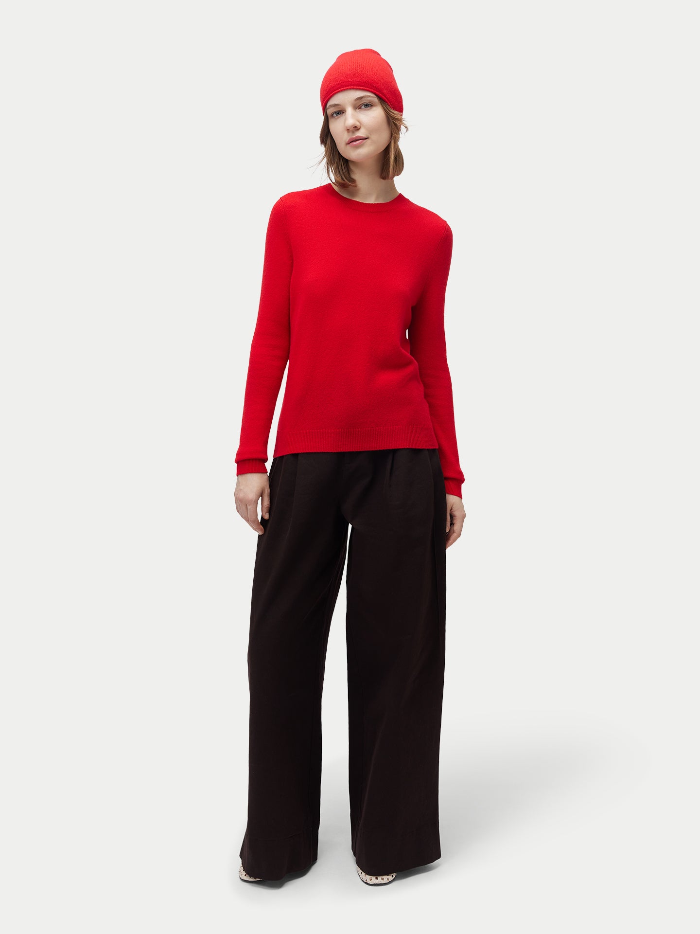 99€ Kaschmir-Set aus Pullover und Mütze