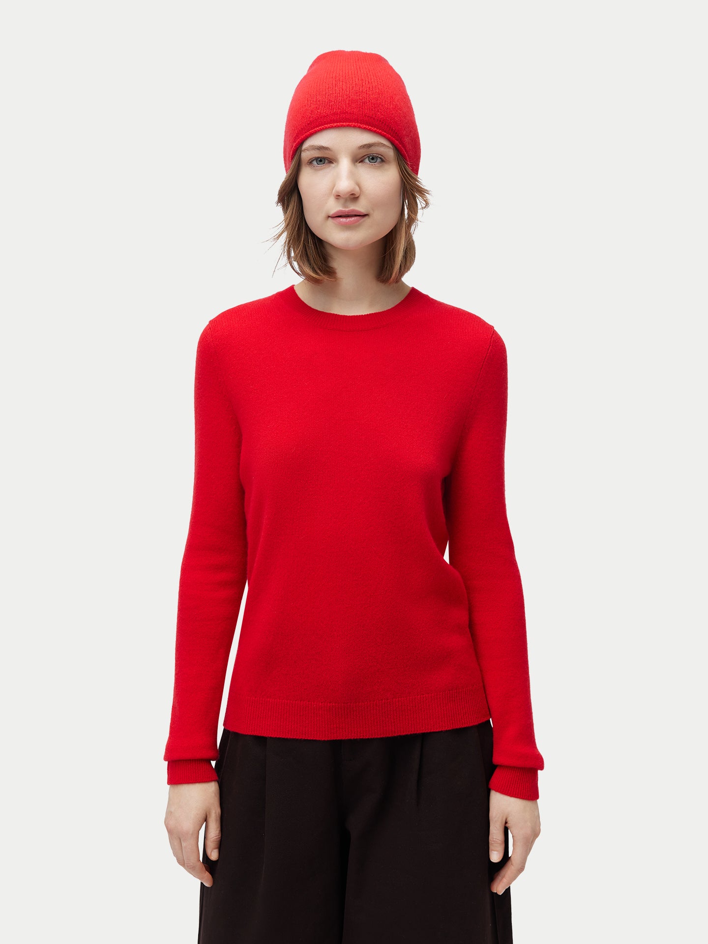 99€ Kaschmir-Set aus Pullover und Mütze