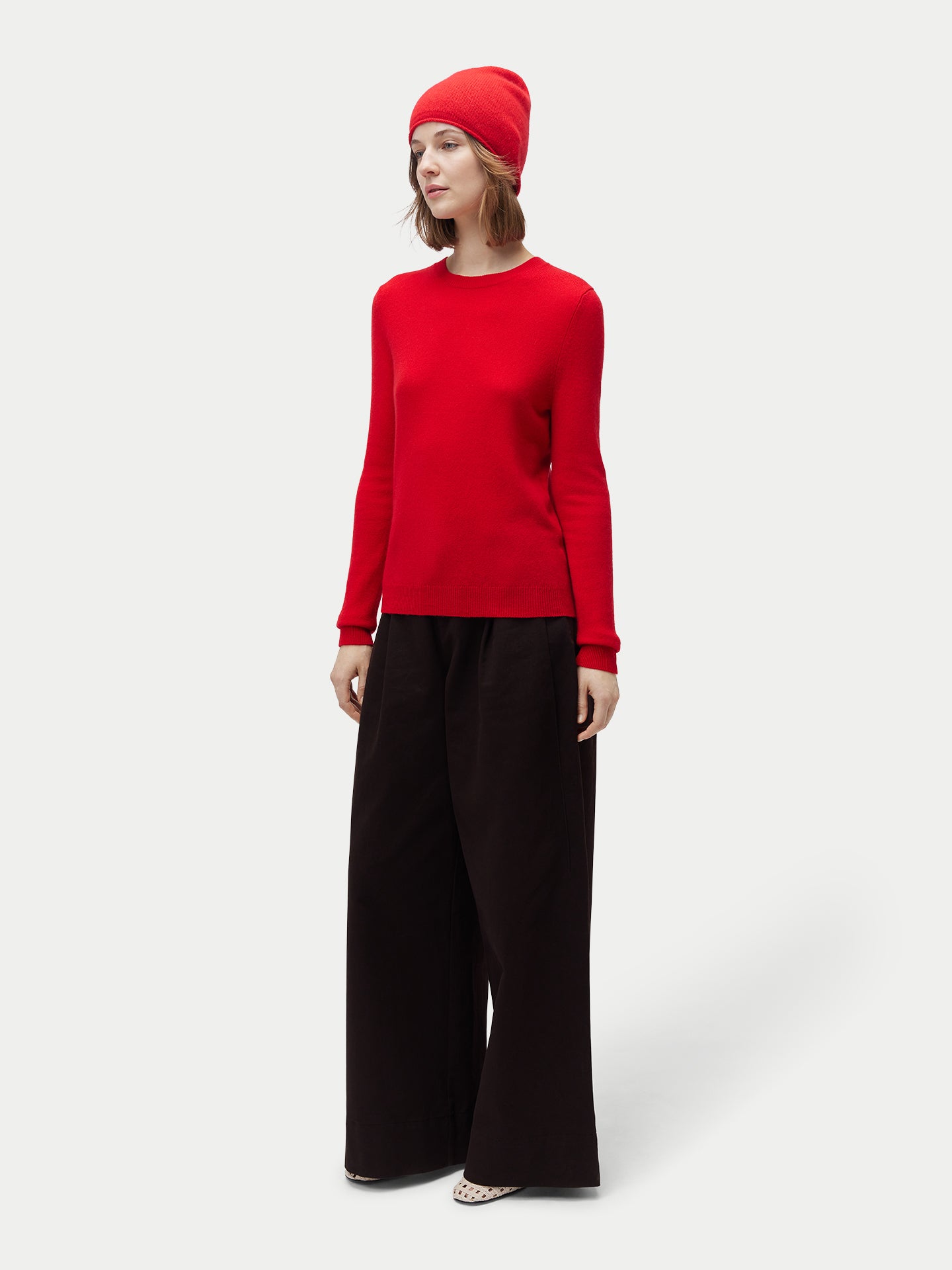 99€ Kaschmir-Set aus Pullover und Mütze