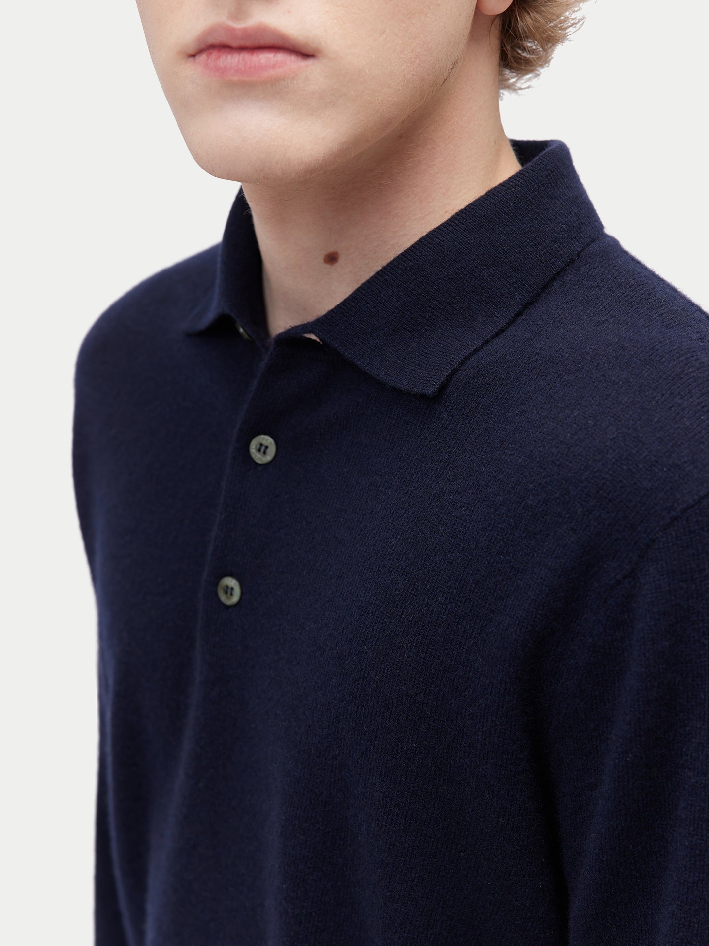 Kaschmir-Polo-Pullover