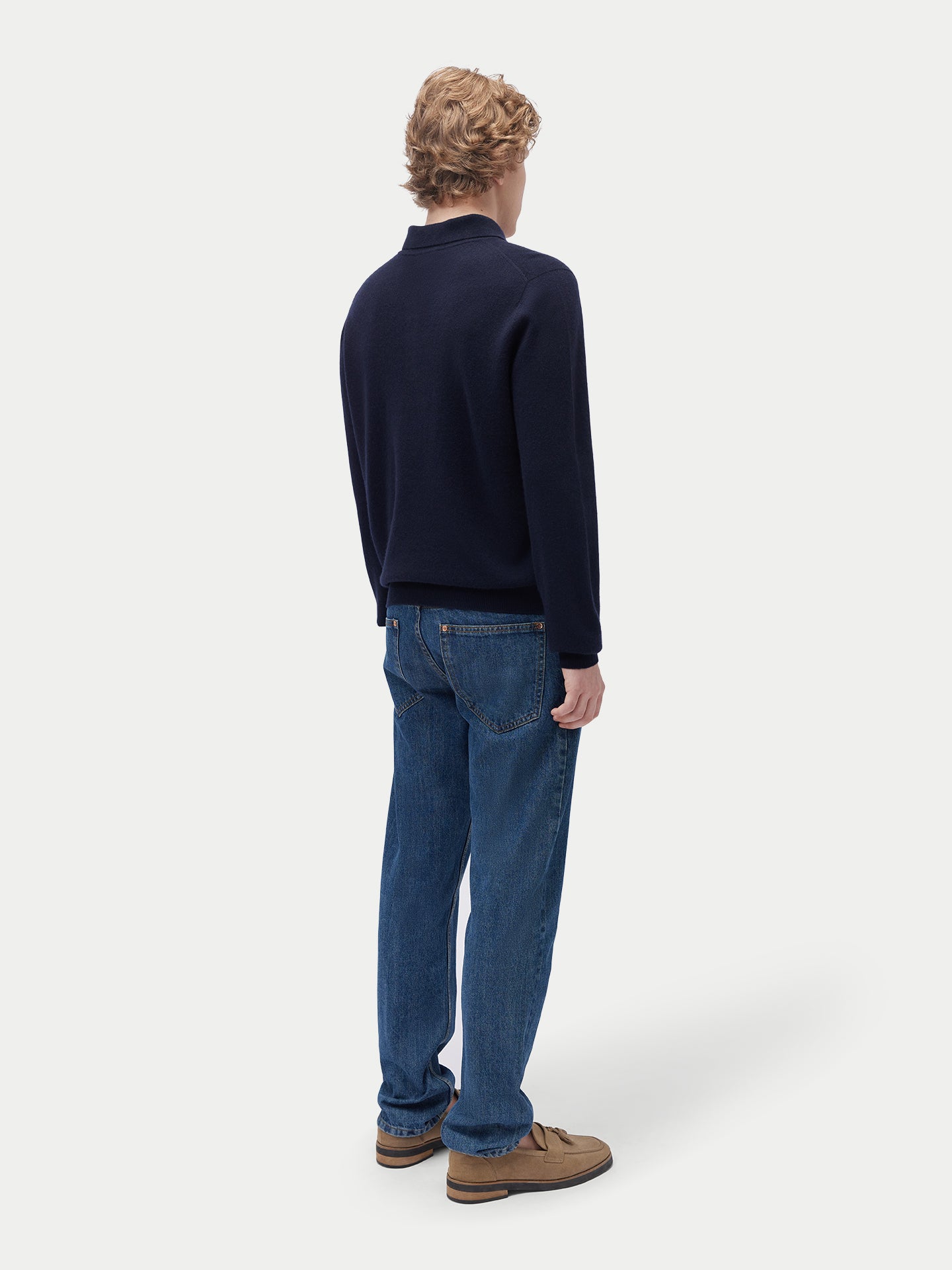 Kaschmir-Polo-Pullover