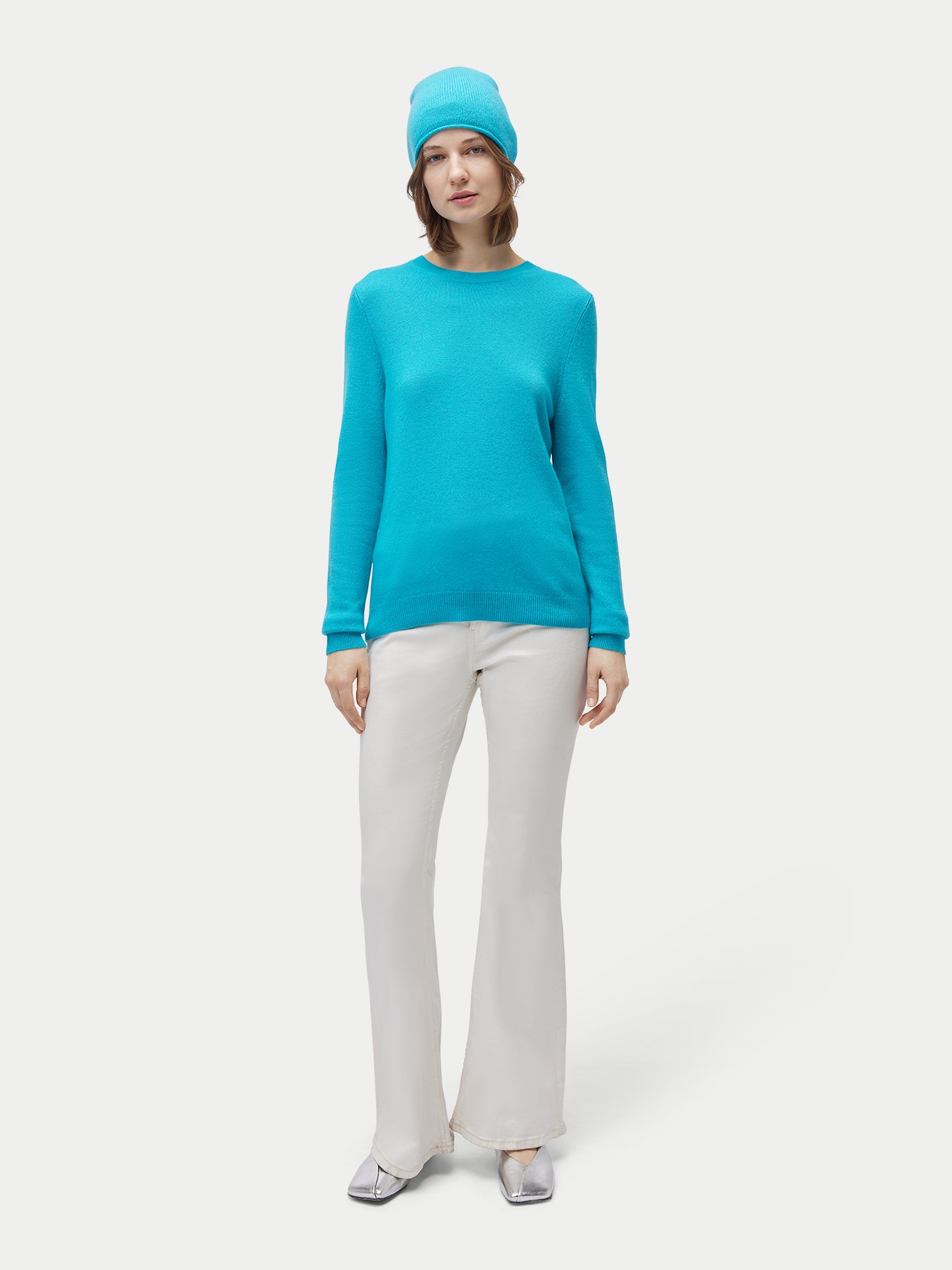 99€ Kaschmir-Set aus Pullover und Mütze