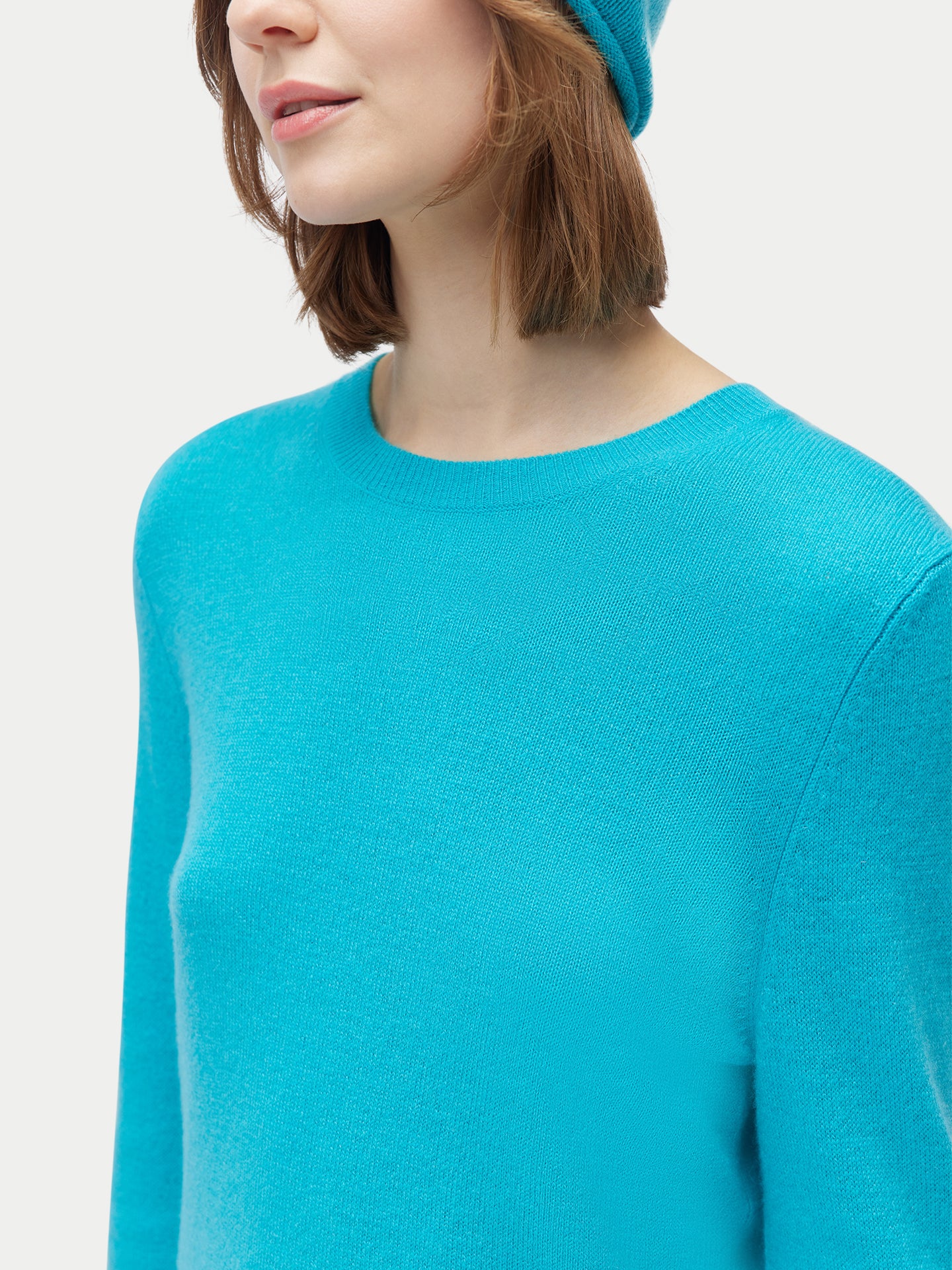 99€ Kaschmir-Set aus Pullover und Mütze