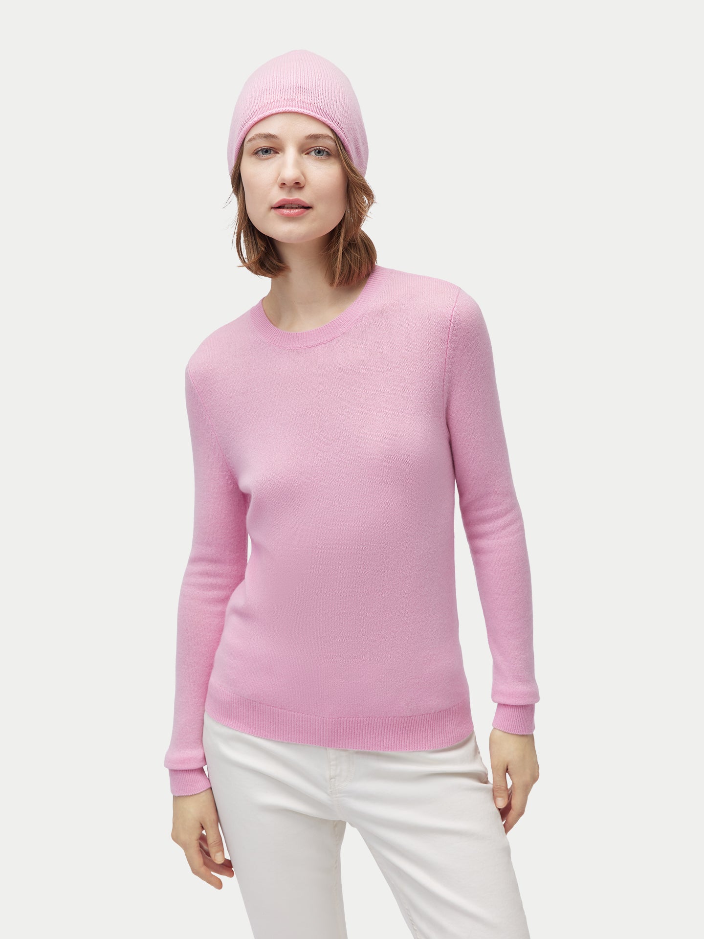 99€ Kaschmir-Set aus Pullover und Mütze