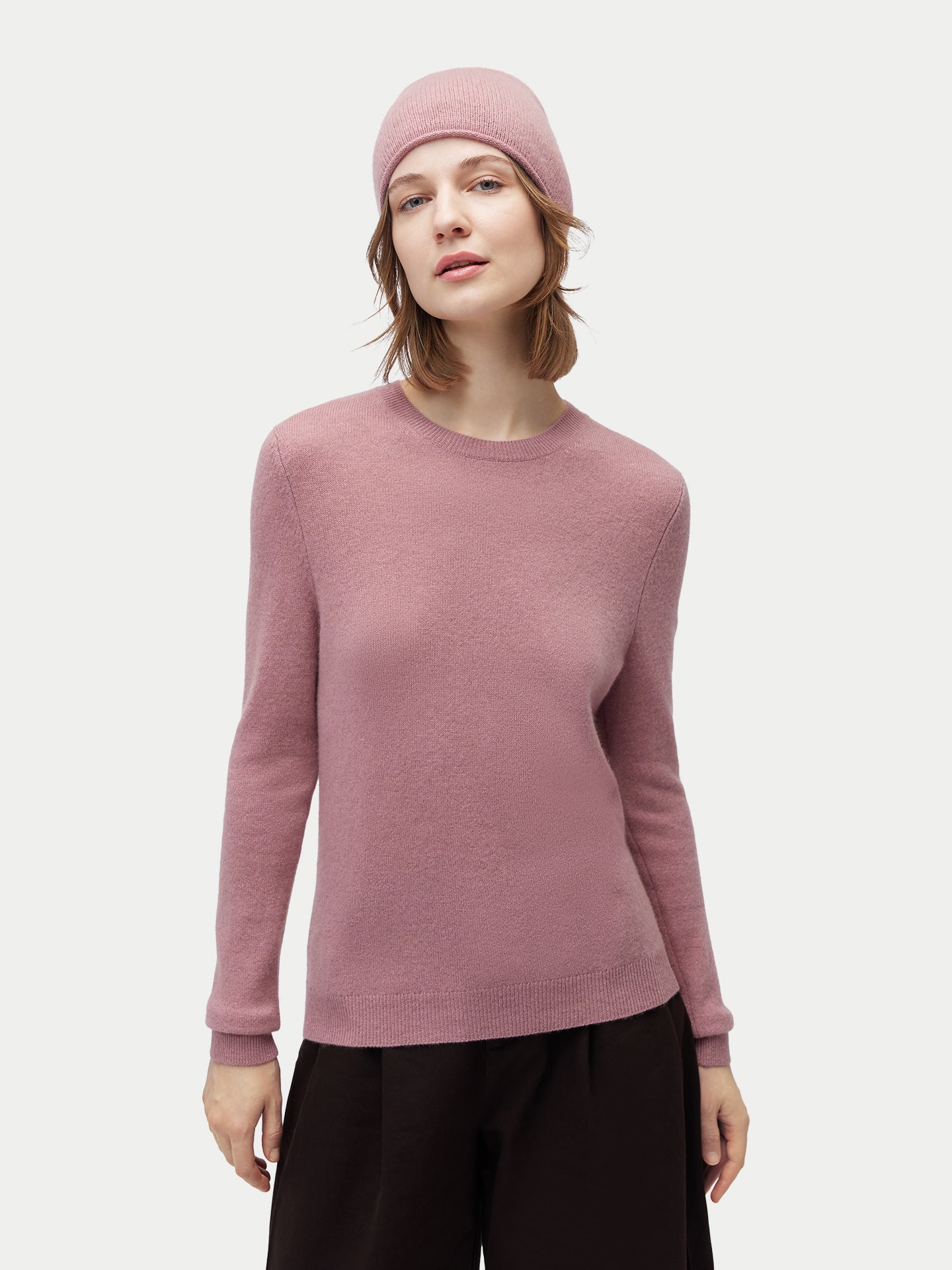 99€ Kaschmir-Set aus Pullover und Mütze