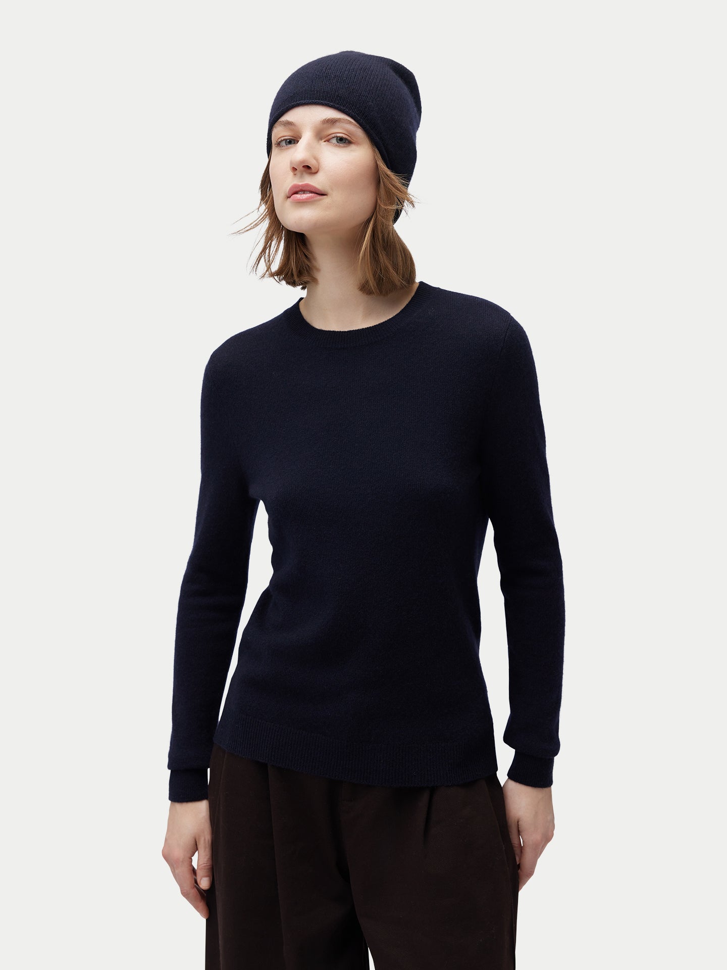 99€ Kaschmir-Set aus Pullover und Mütze