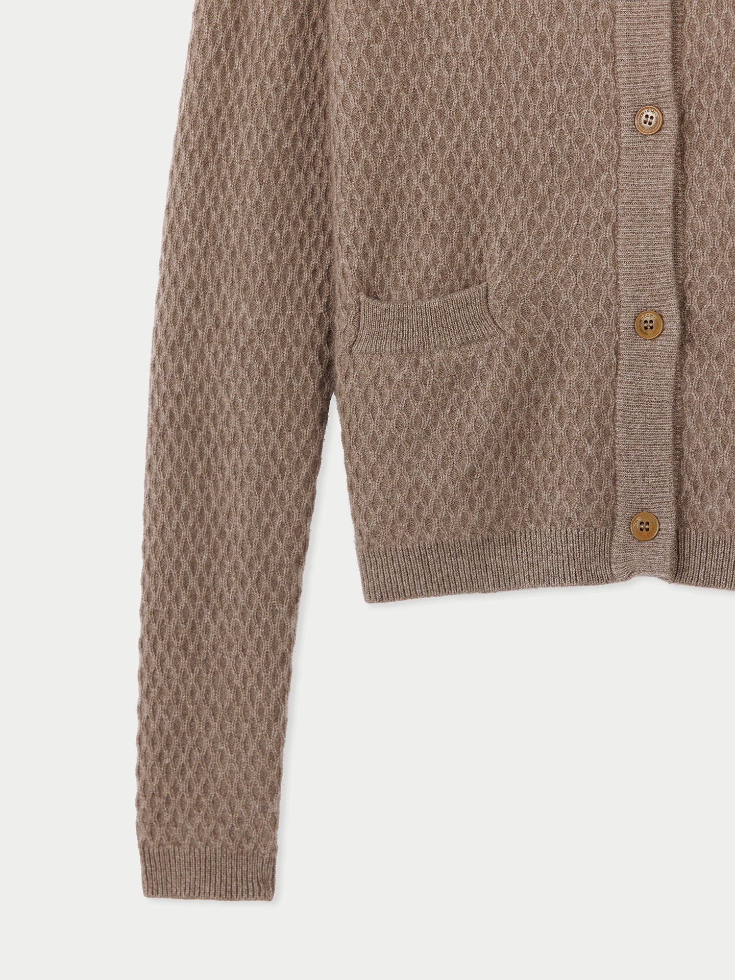 Kaschmir Strickjacke mit Knöpfen