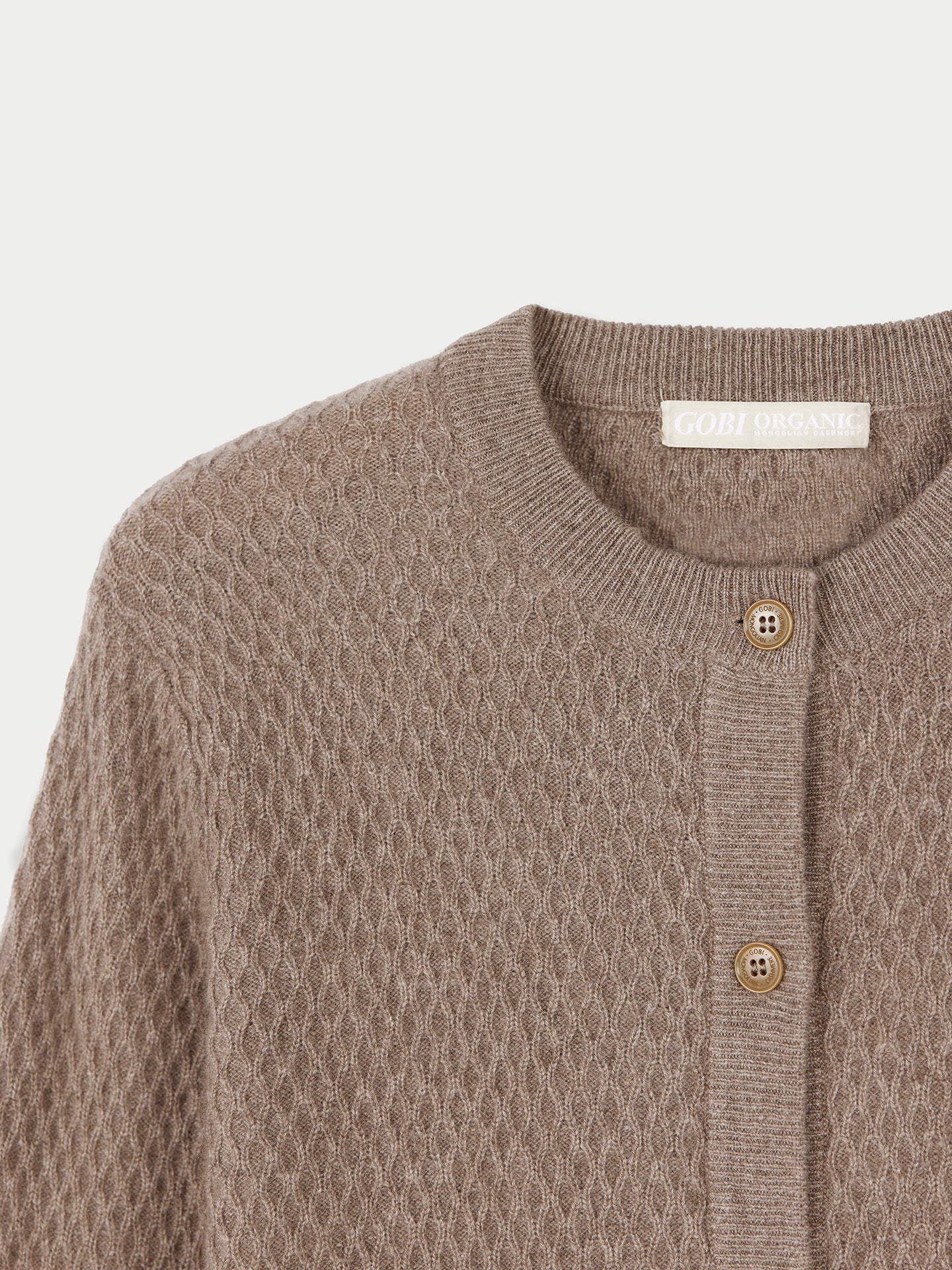 Kaschmir Strickjacke mit Knöpfen