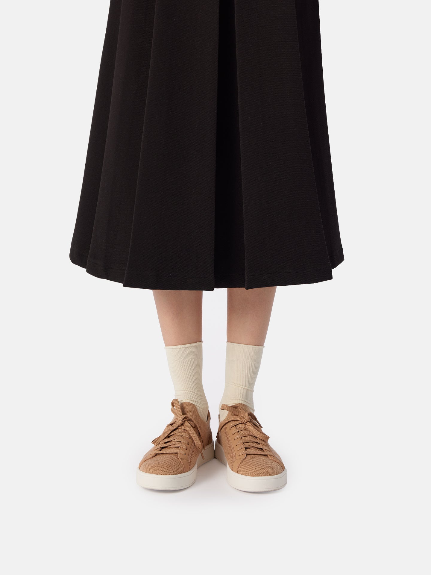 Gestrickte Sneakers aus mercerisierter Wolle und Kaschmir