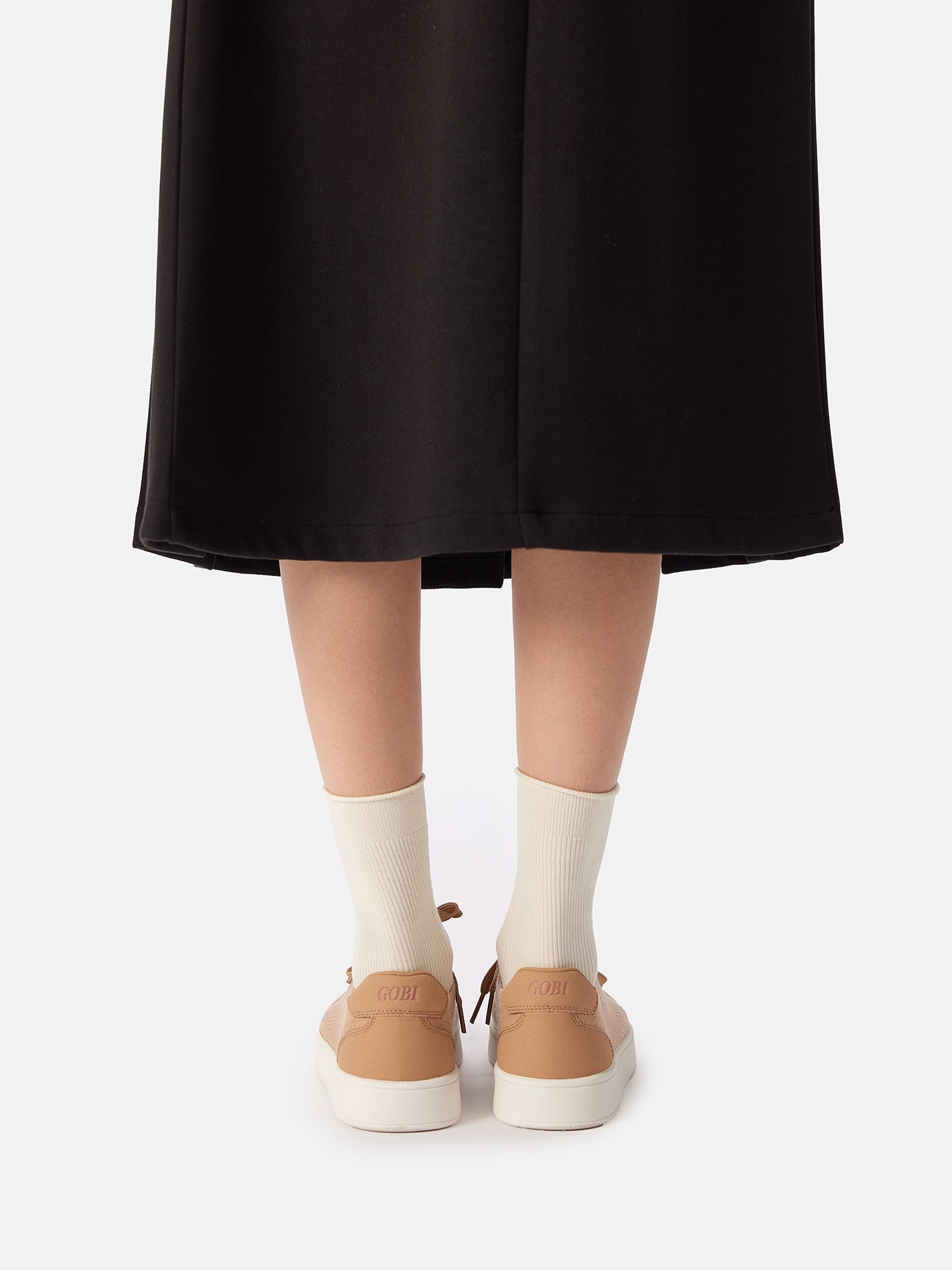 Gestrickte Sneakers aus mercerisierter Wolle und Kaschmir