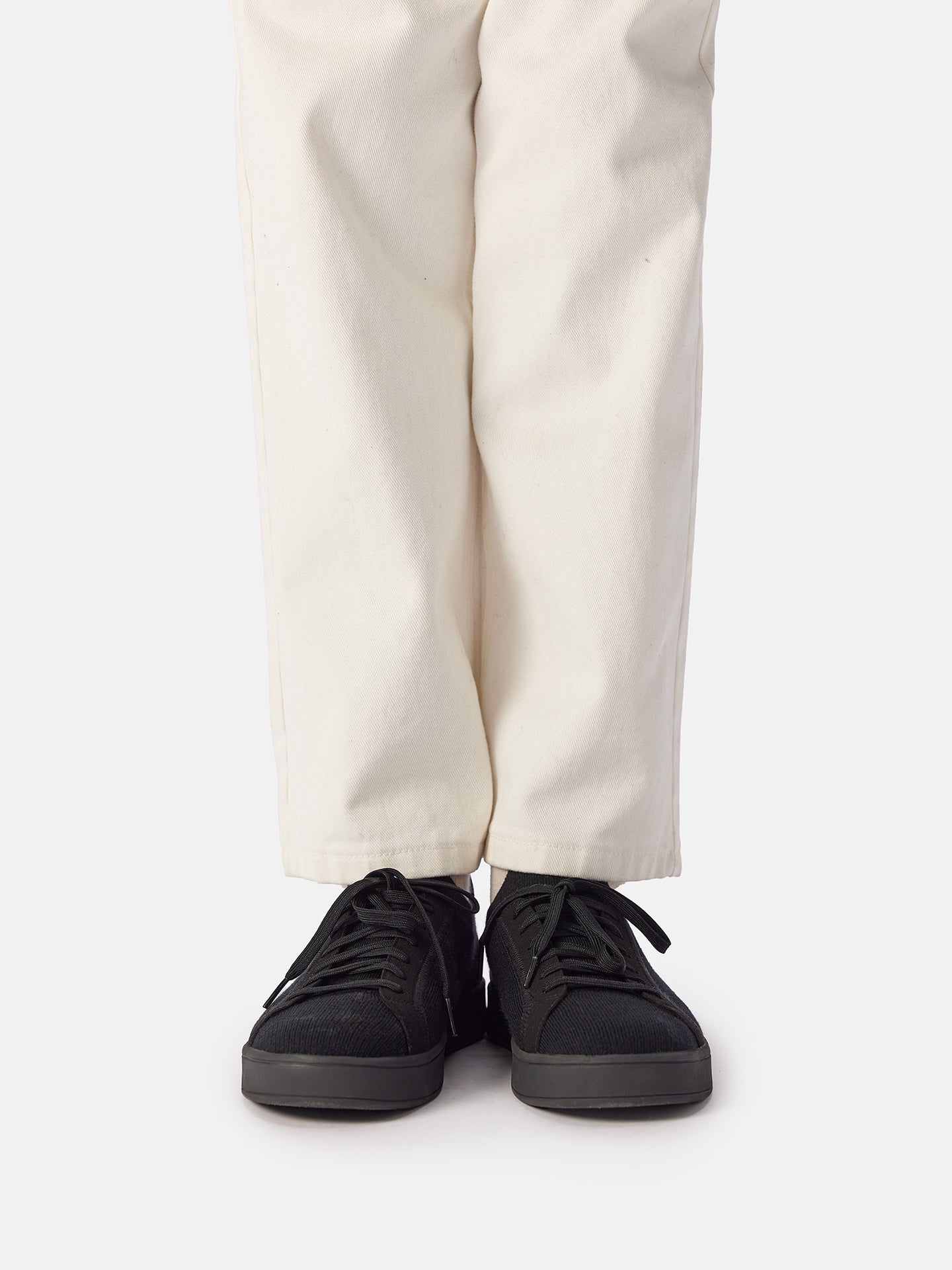 Gestrickte Sneakers aus mercerisierter Wolle und Kaschmir