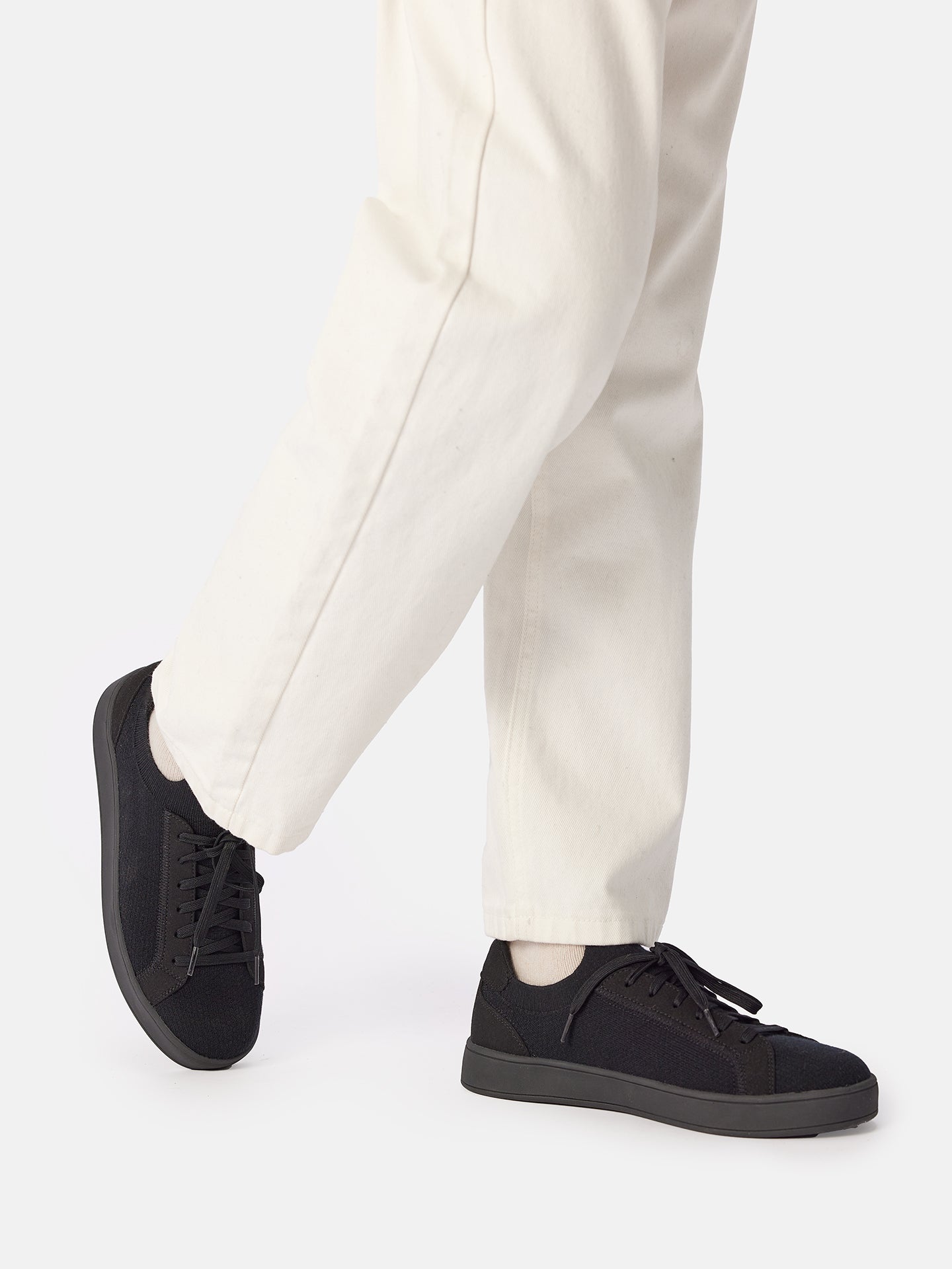 Gestrickte Sneakers aus mercerisierter Wolle und Kaschmir