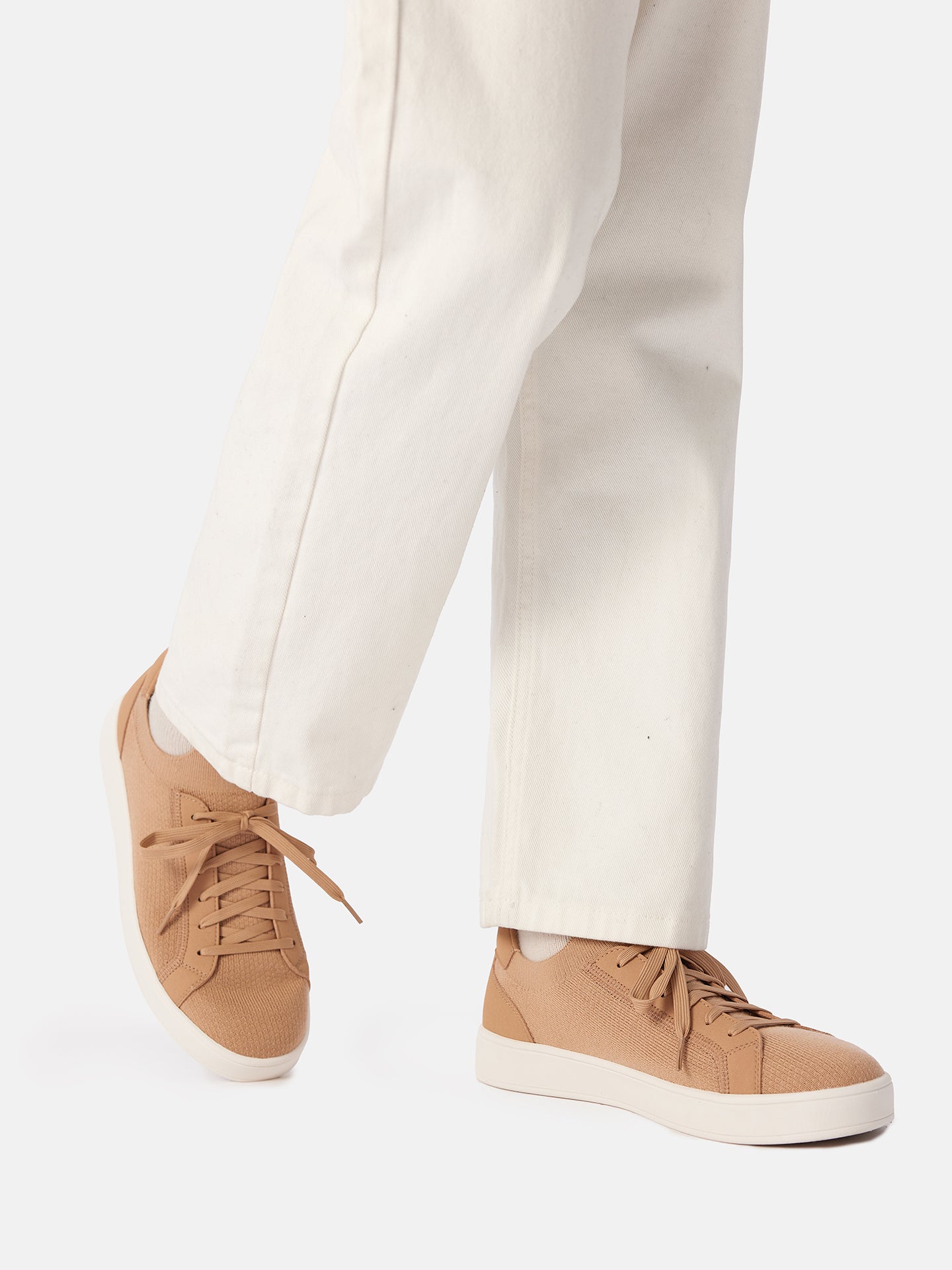 Gestrickte Sneakers aus mercerisierter Wolle und Kaschmir