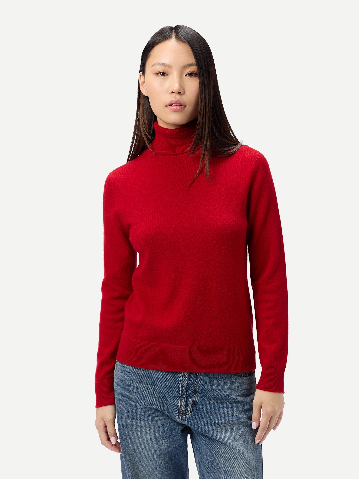 Zeitloser Kaschmir-Rollkragenpullover