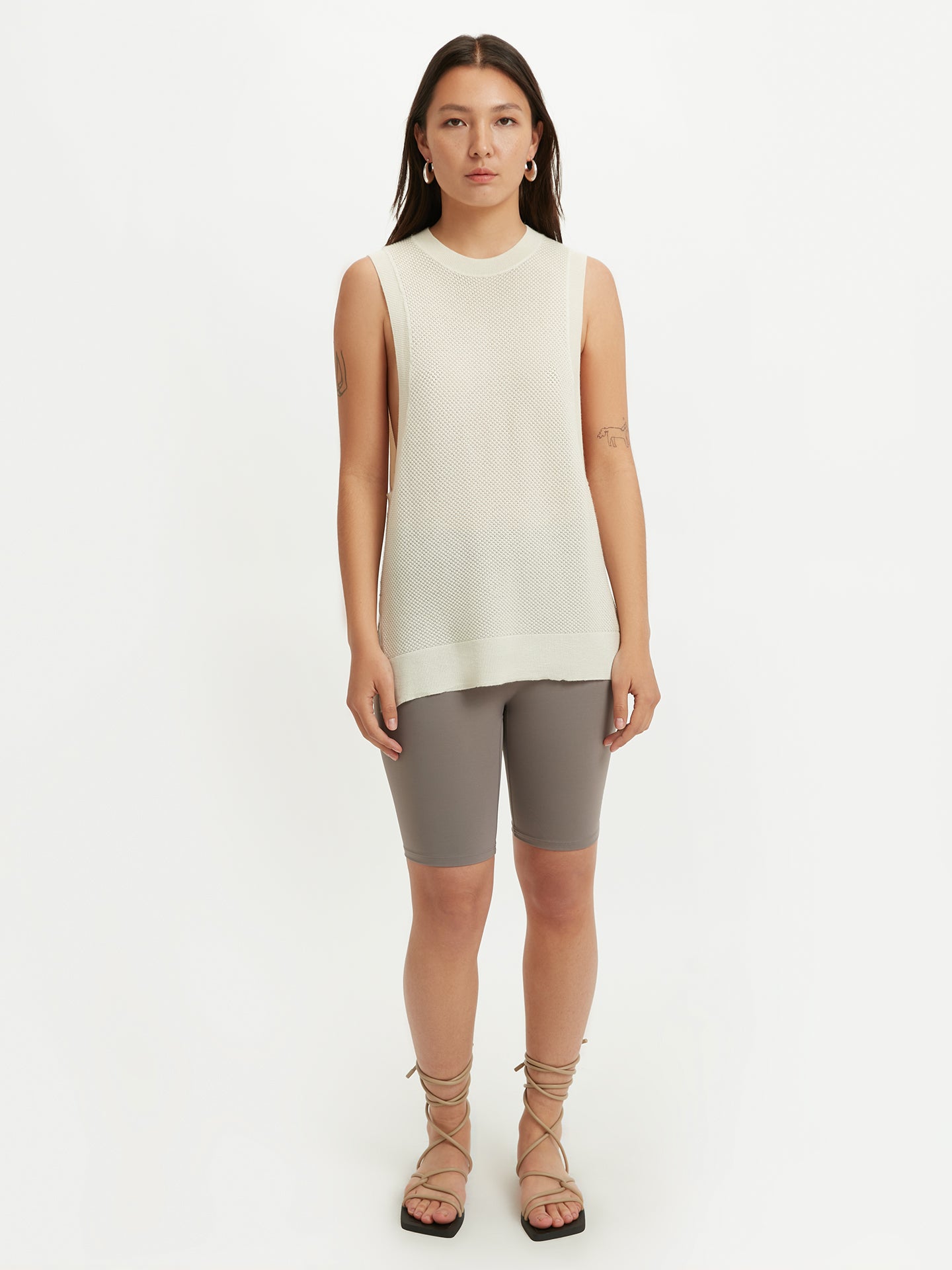 Tank Top aus Seide und Kaschmir weiß - Gobi Cashmere