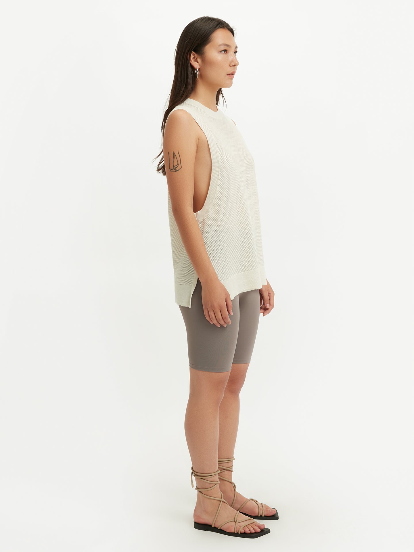 Tank Top aus Seide und Kaschmir weiß - Gobi Cashmere