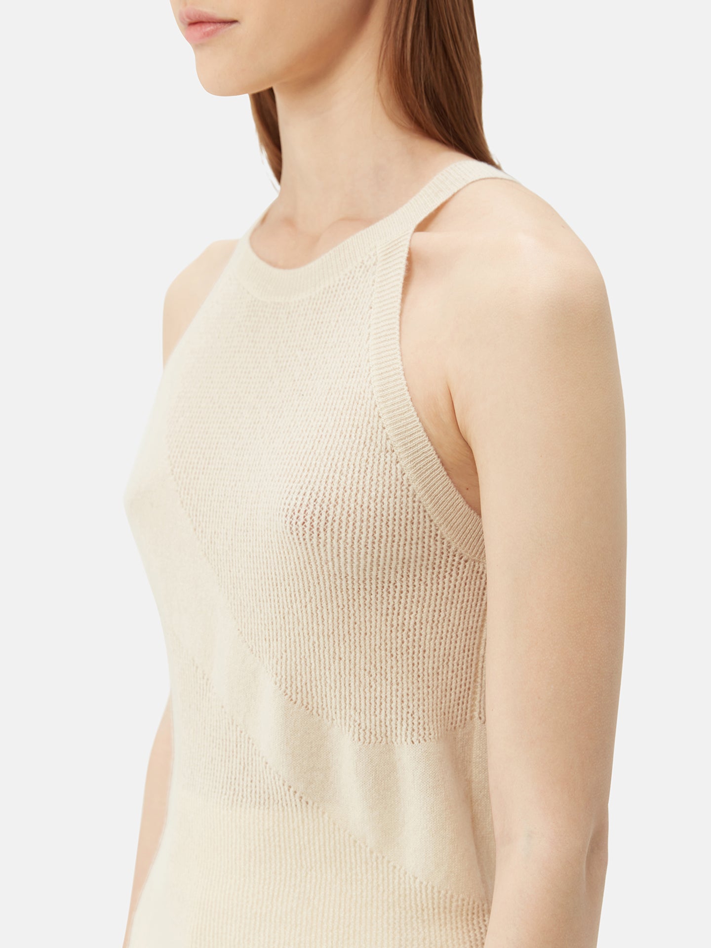 Naturfarbe Luxuriöses Kaschmir-Oberteil | GOBI Cashmere