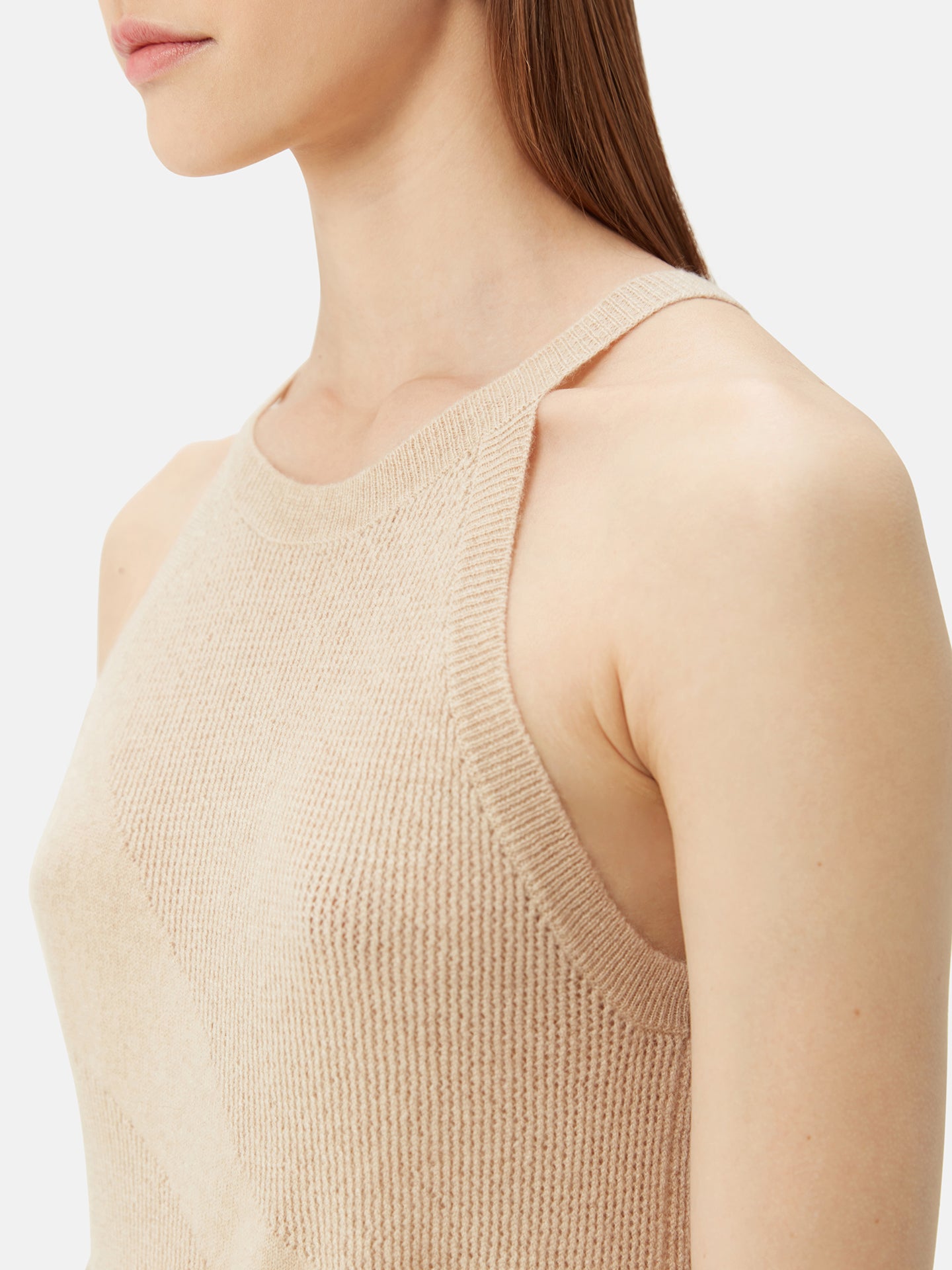 Naturfarbe Luxuriöses Kaschmir-Oberteil | GOBI Cashmere