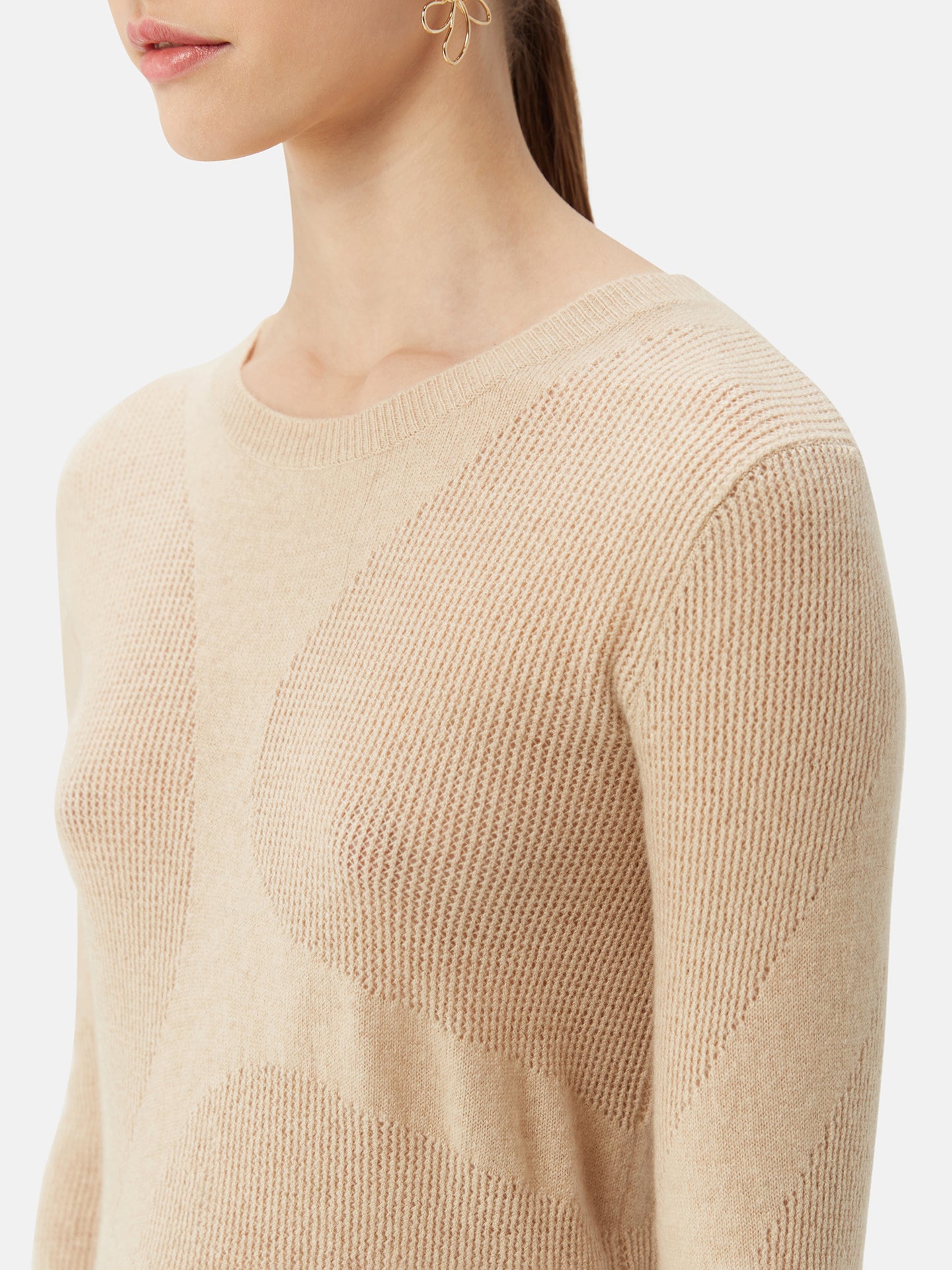 Leichter Kaschmir R-Ausschnitt - Komfort | GOBI Cashmere