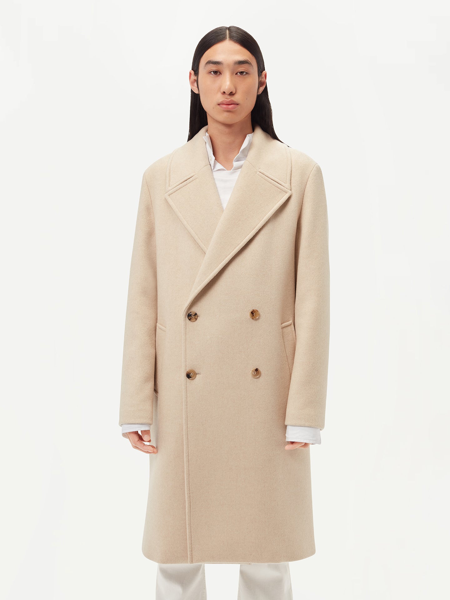 Zweireihiger Herren Kaschmirmantel