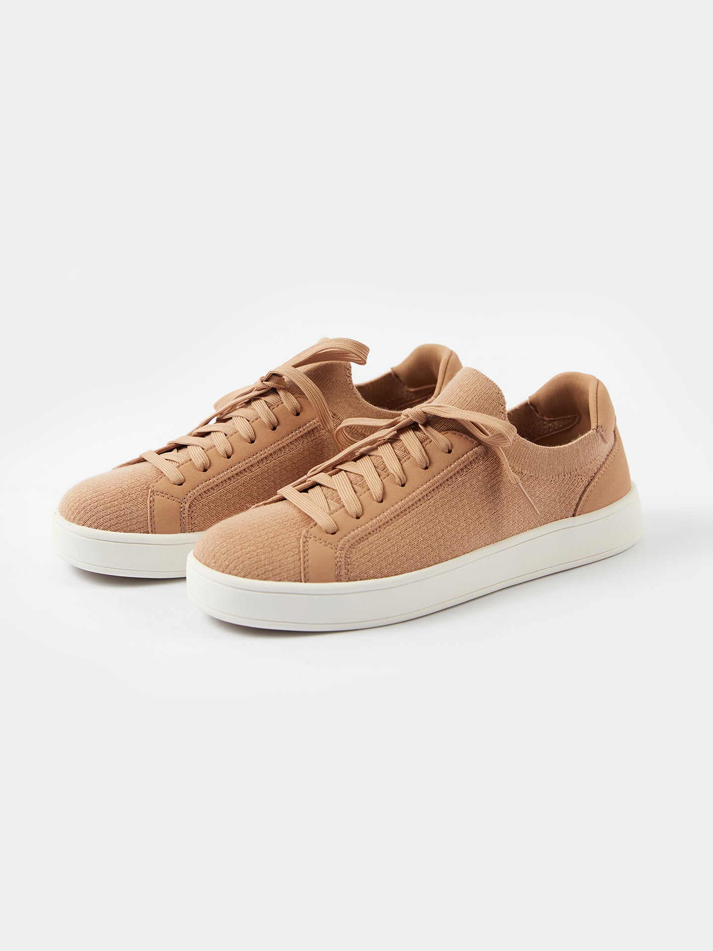 Gestrickte Sneakers aus mercerisierter Wolle und Kaschmir