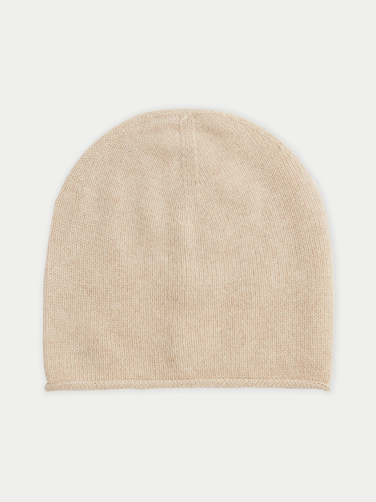 Damen Kaschmir 99€ Set aus Pullover und Mütze Beige - Gobi Cashmere