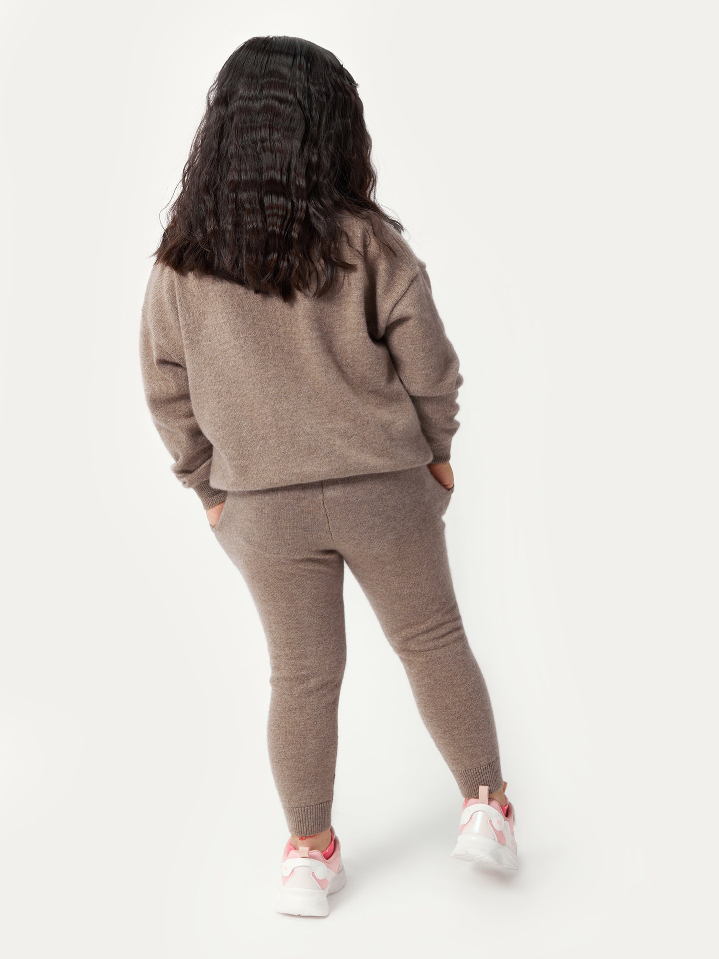 Naturfarbe Kaschmir Jogger für Kinder