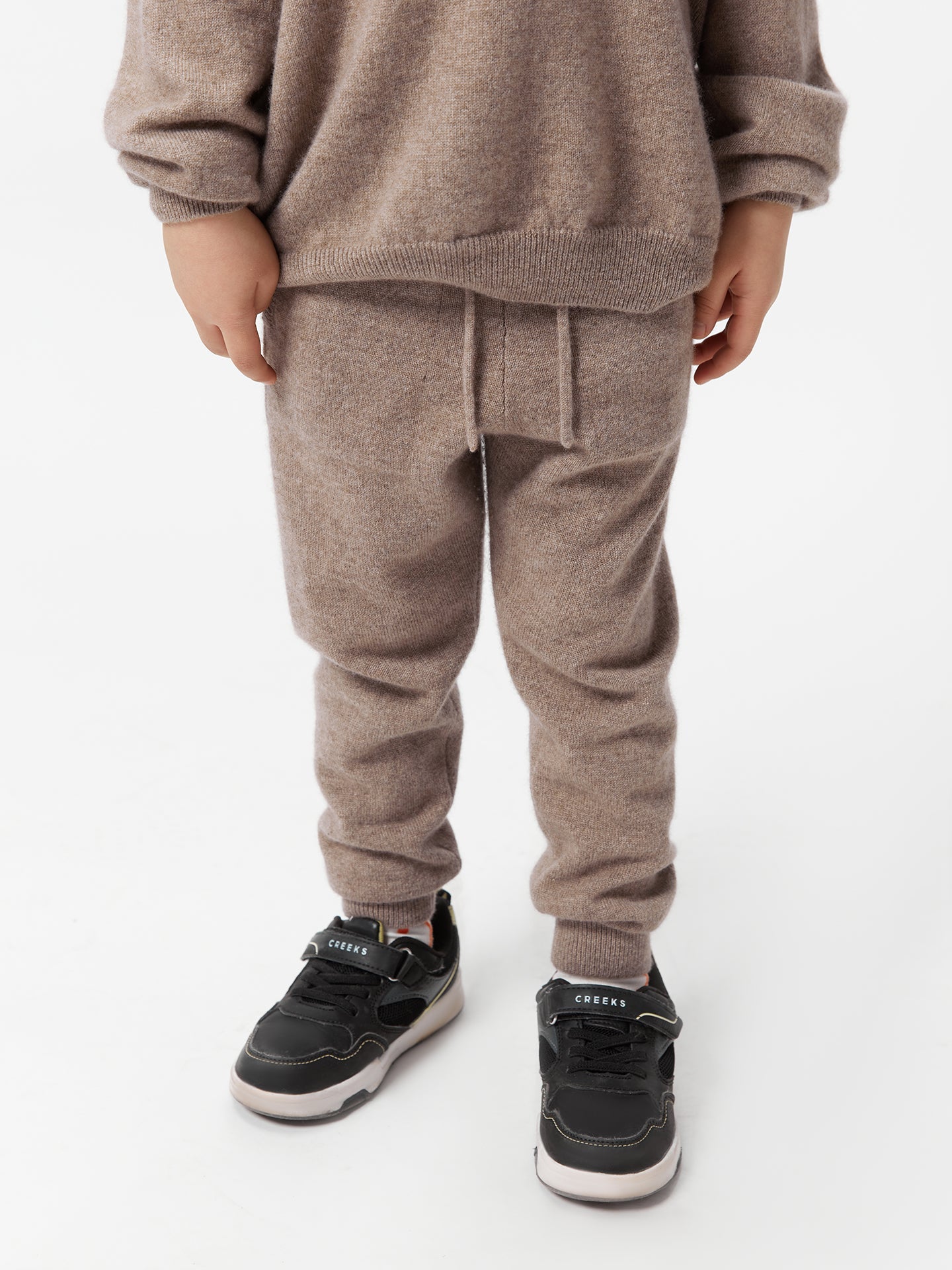 Naturfarbe Kaschmir Jogger für Kinder