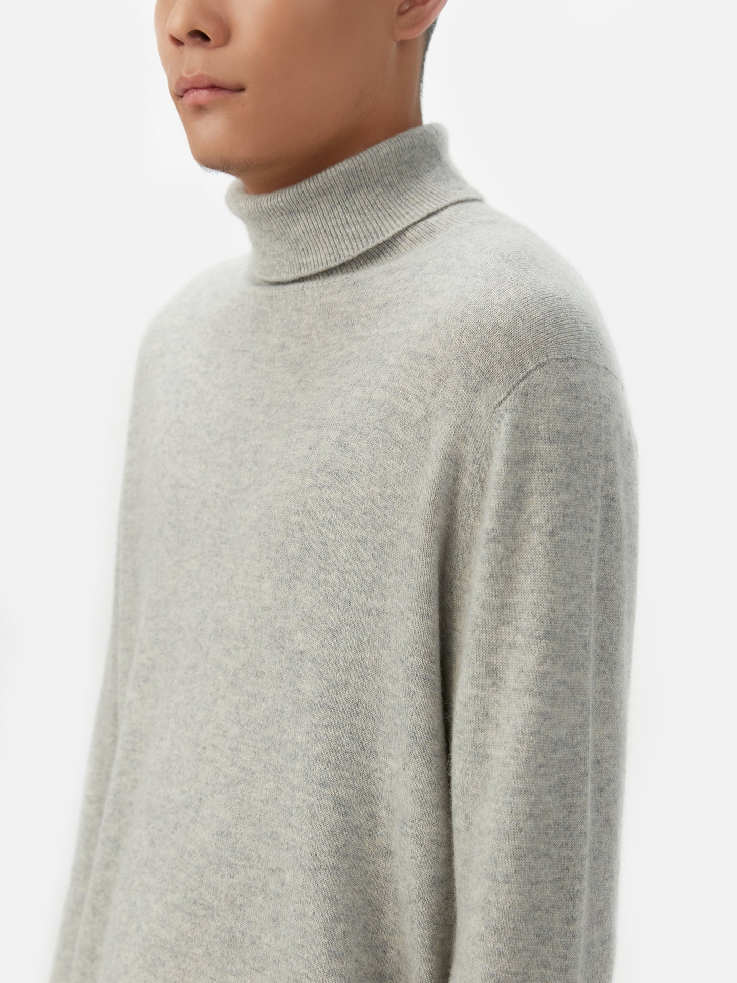 Basic Kaschmir Rollkragenpullover