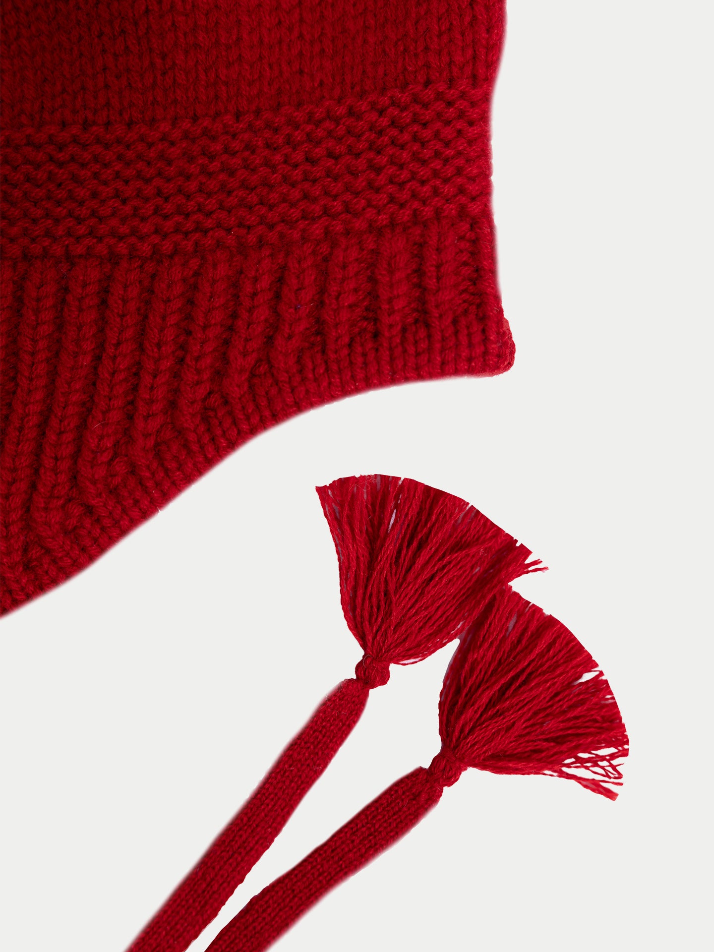 Ultimate Warmth Strick-Bindemütze Chili Pepper - Gobi Cashmere