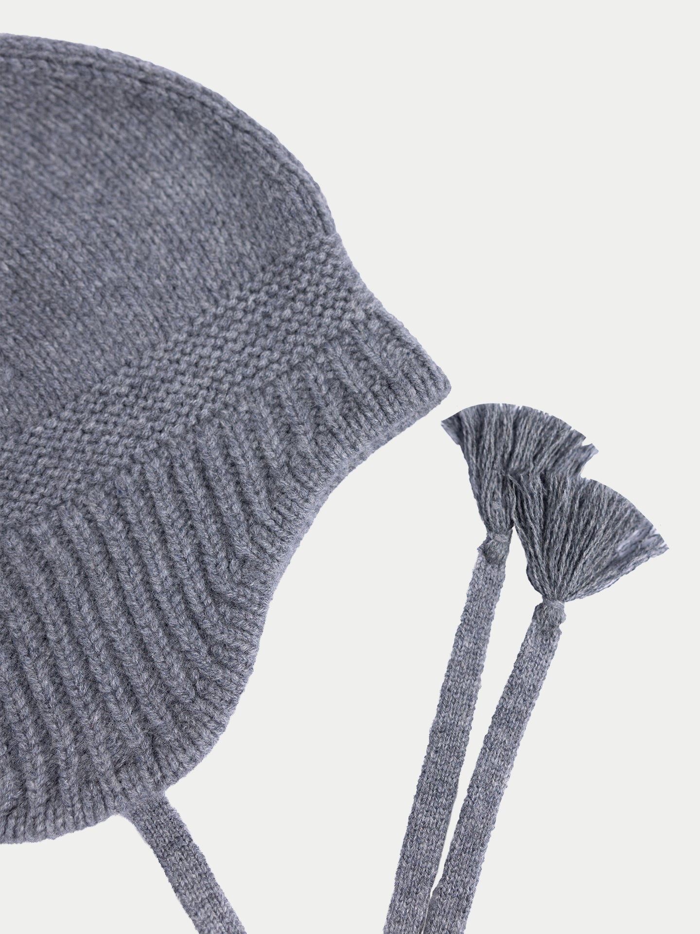 Ultimate Warmth Strick-Bindemütze Dunkelgrau - Gobi Cashmere