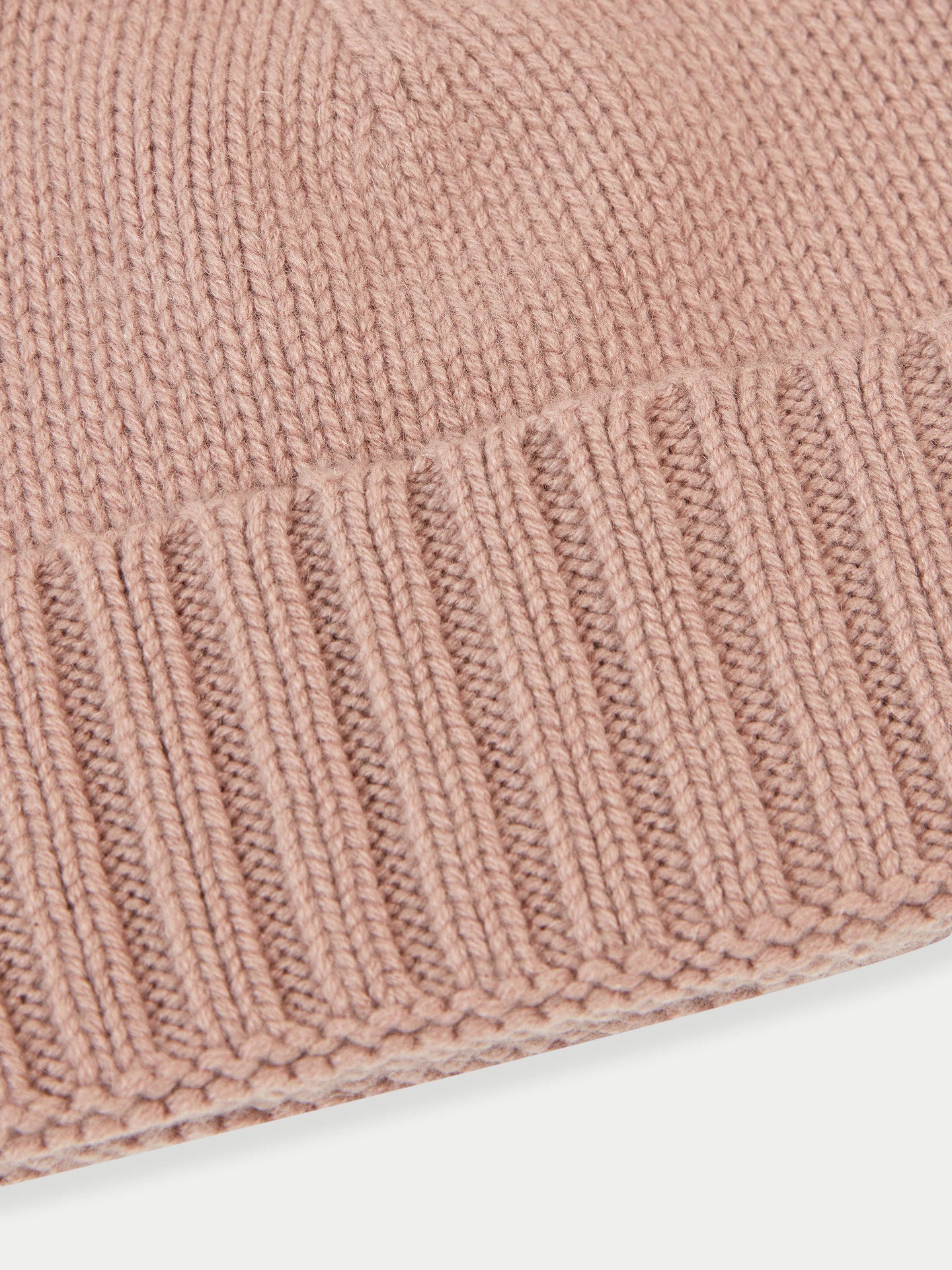 Unisex Kaschmir Rippenstrick-Mütze lehmziegelrosa - Gobi Cashmere
