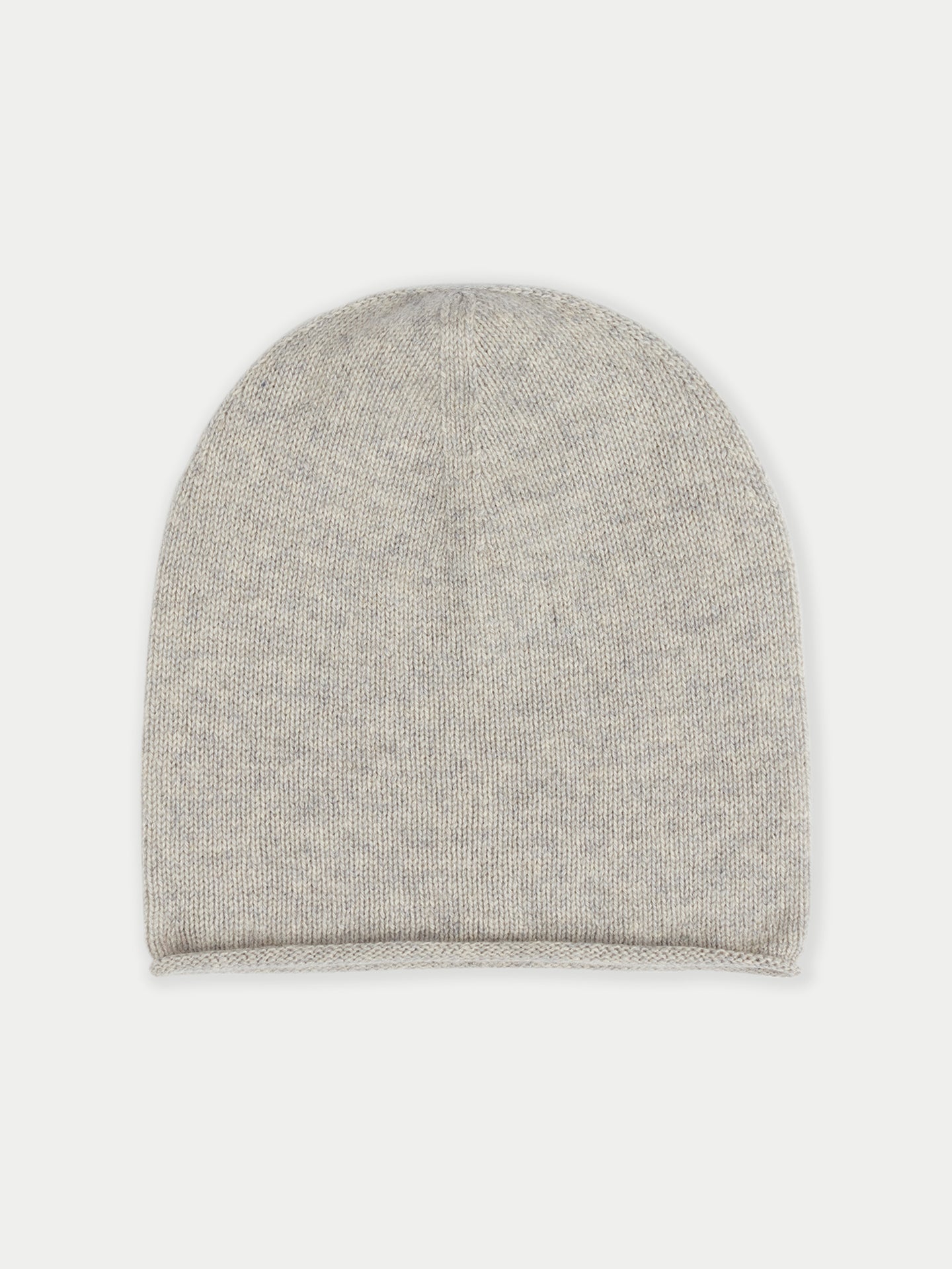 Damen Leichtes Kaschmir-Set Aus Pullover und Mütze Grau - Gobi Cashmere