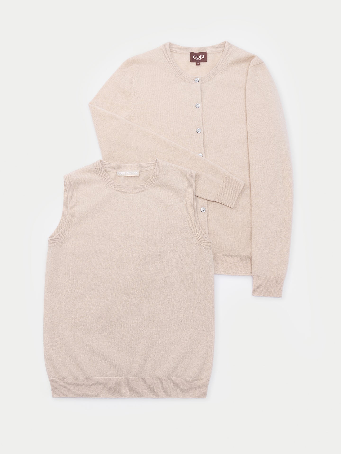 Damen Strickjacke und Weste Set