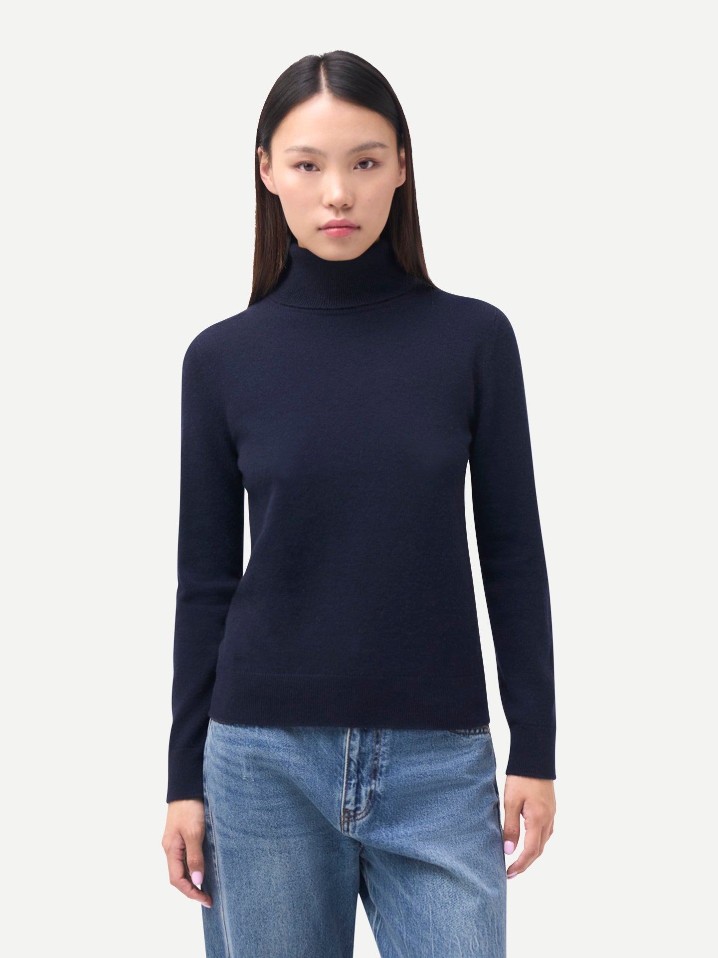 Zeitloser Kaschmir-Rollkragenpullover