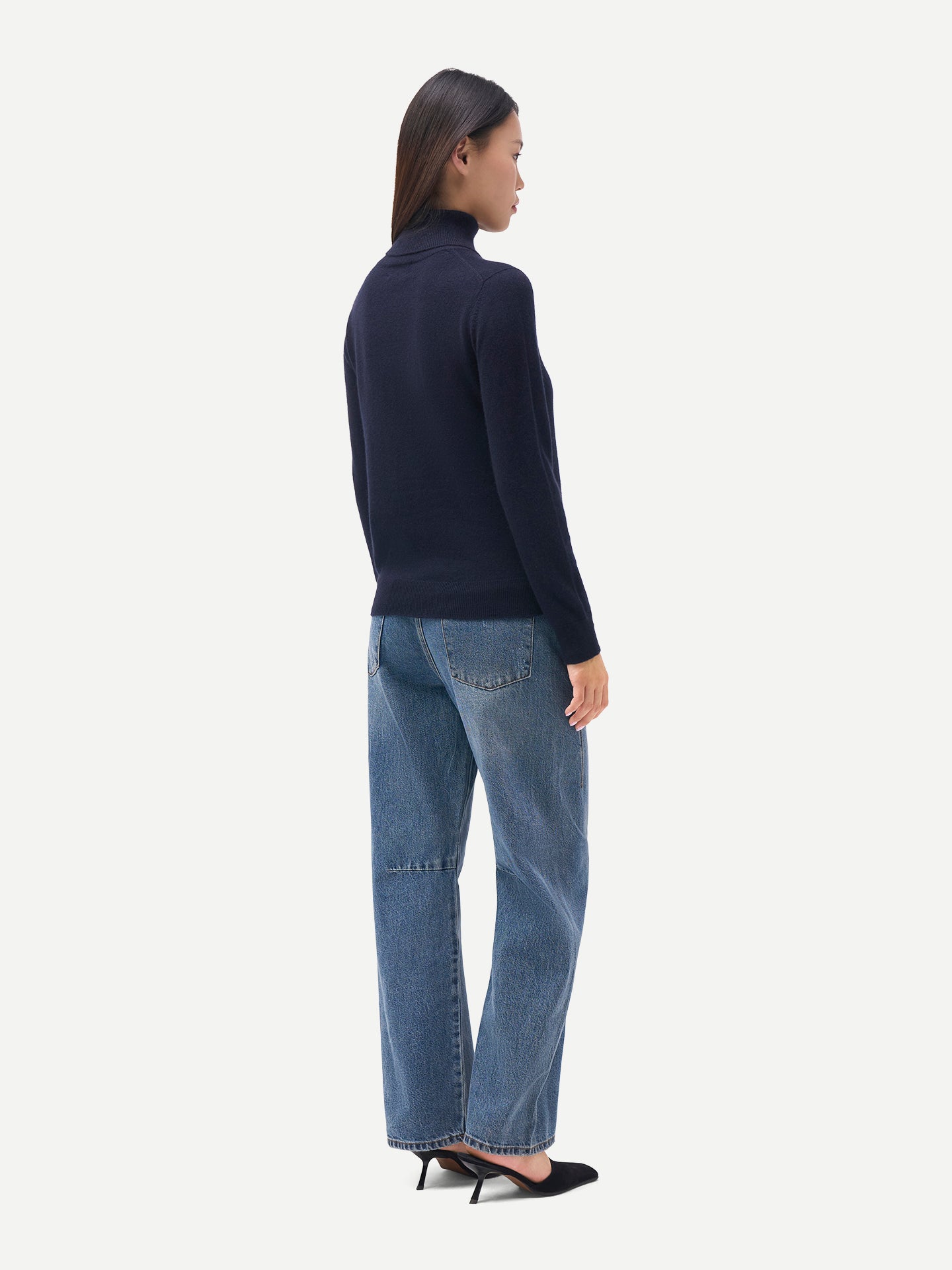 Zeitloser Kaschmir-Rollkragenpullover