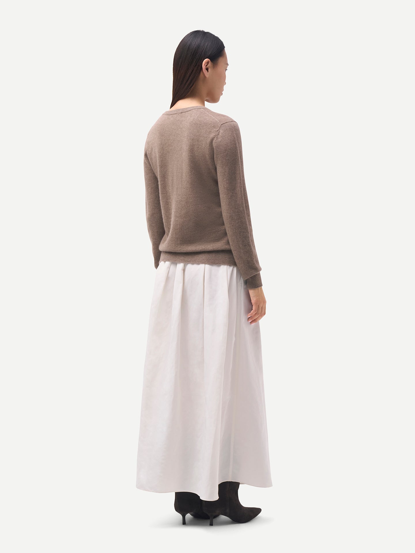 Damen Kaschmirpullover mit V-Ausschnitt