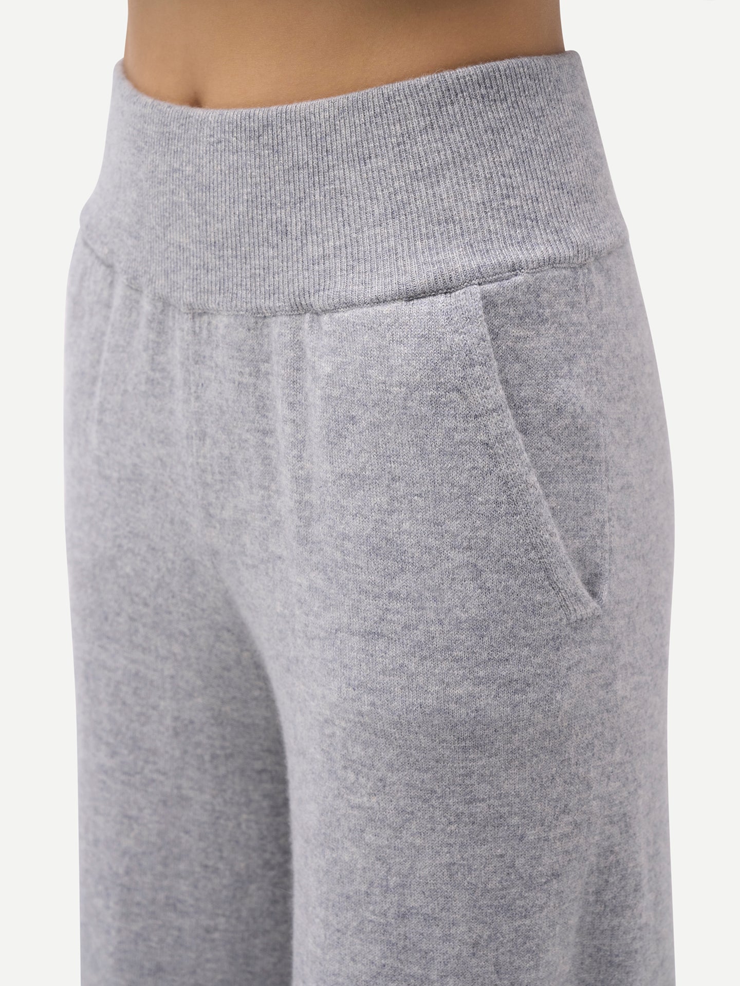 Weite Kaschmirhose