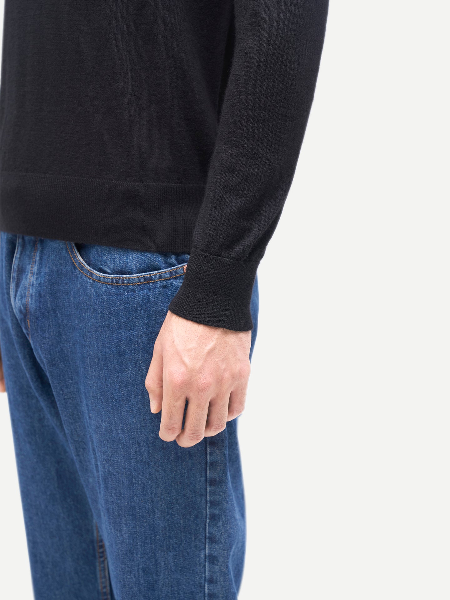 Herren Klassisches Polo-Shirt mit langen Ärmeln
