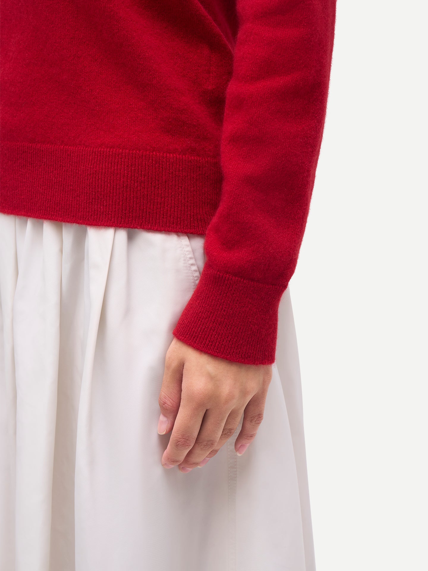 Damen Kaschmirpullover mit V-Ausschnitt