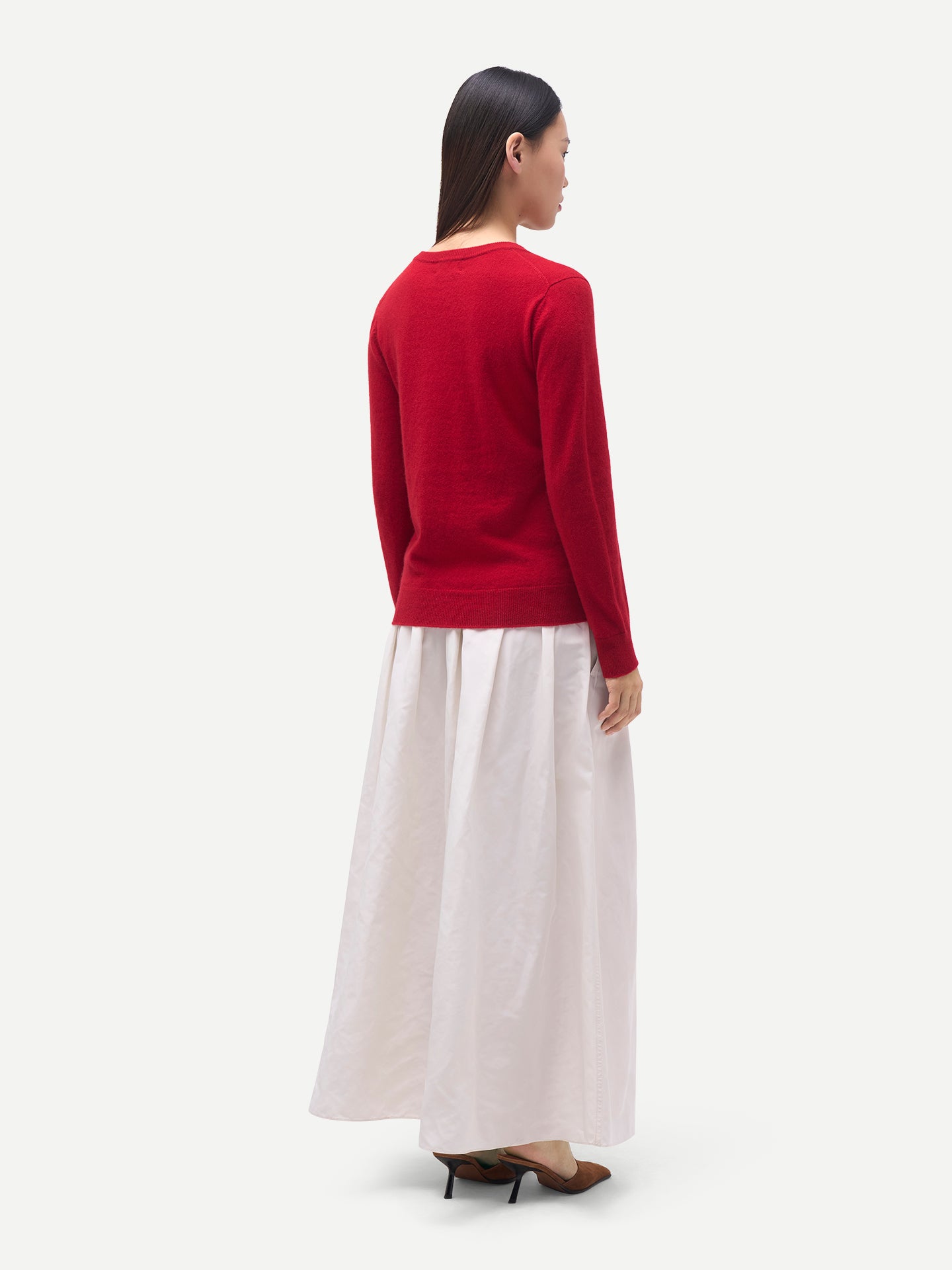 Damen Kaschmirpullover mit V-Ausschnitt