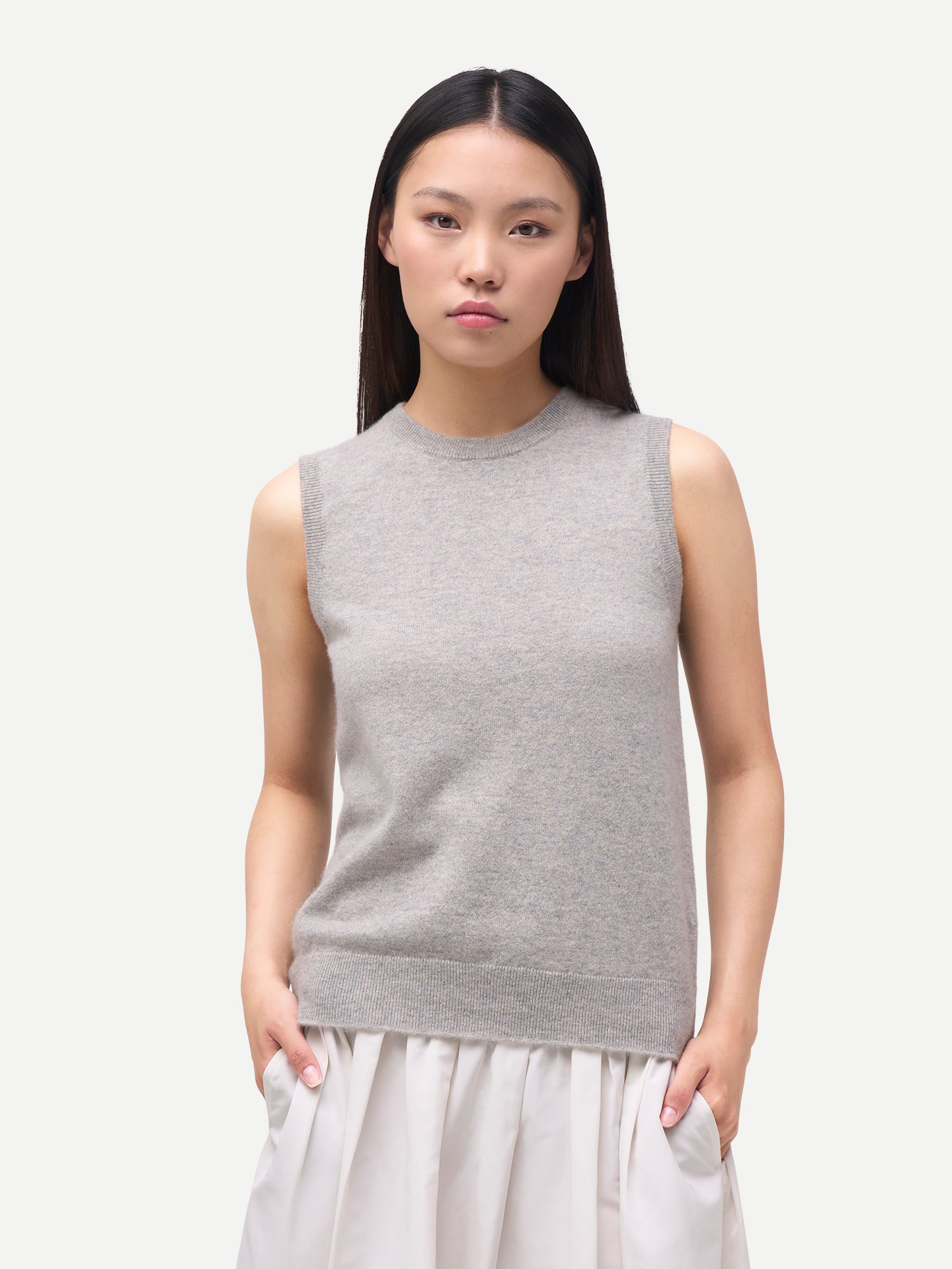 Damen Kaschmirweste mit Relaxed Fit