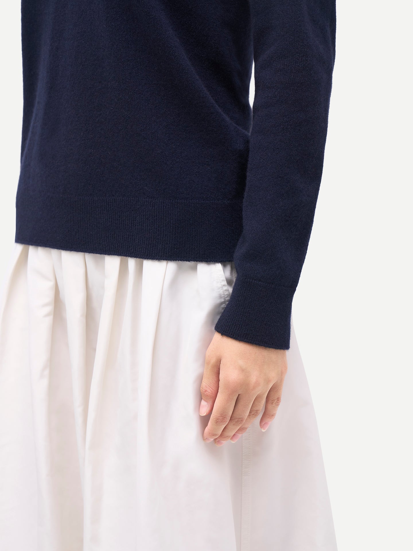 Damen Kaschmirpullover mit V-Ausschnitt