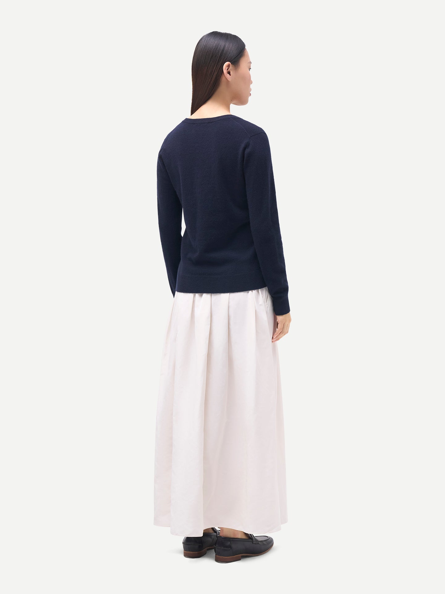 Damen Kaschmirpullover mit V-Ausschnitt