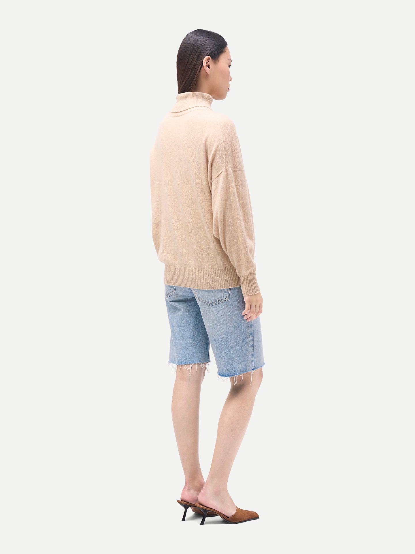 Damen Kaschmir Rollkragenpullover