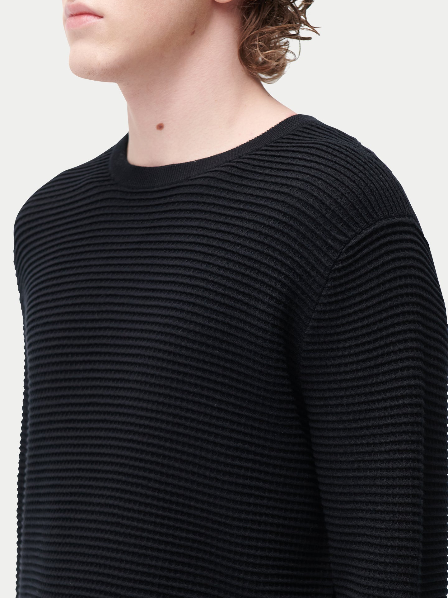 Strukturierter Pullover aus Seide-Kaschmir