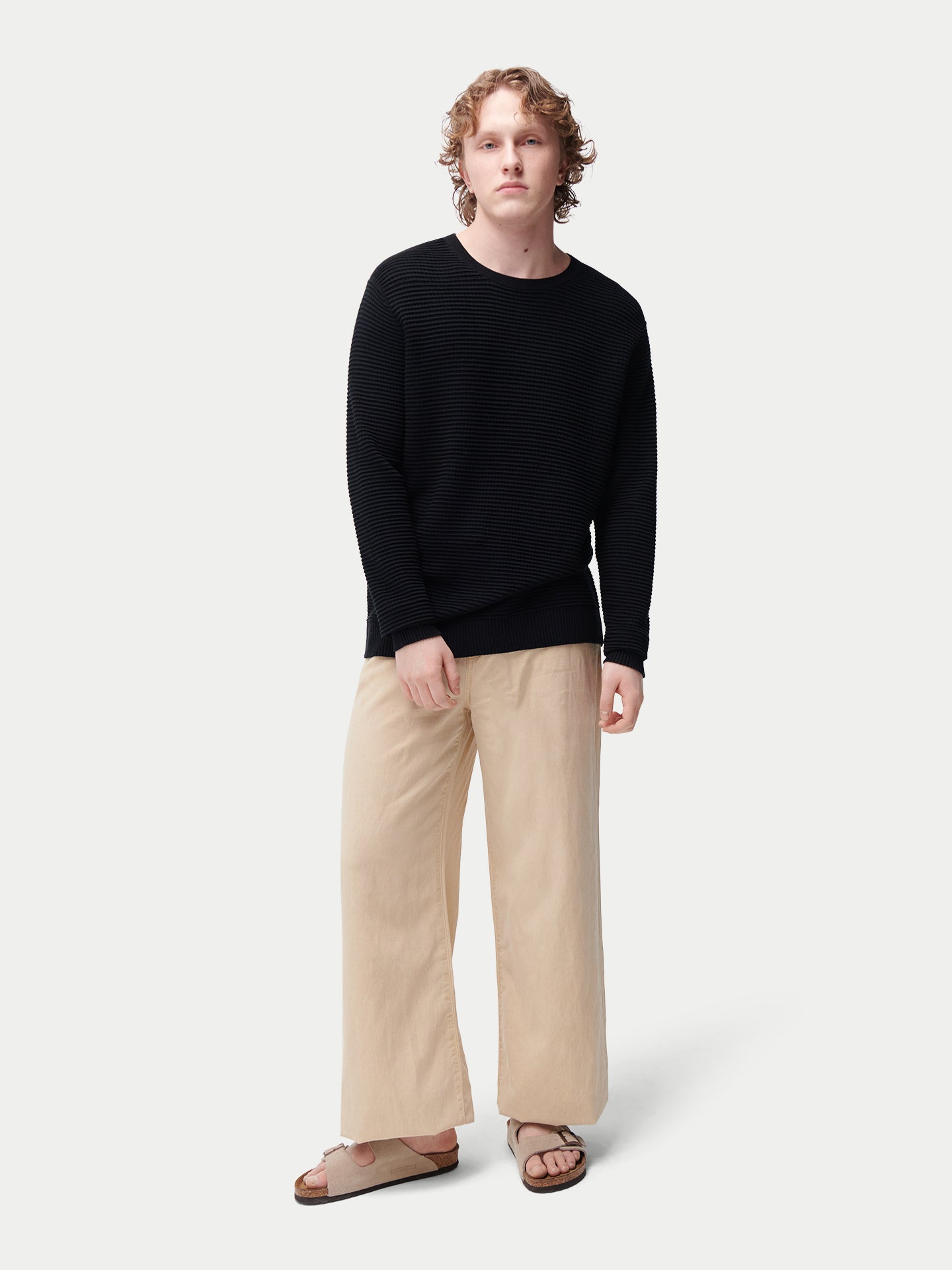 Strukturierter Pullover aus Seide-Kaschmir