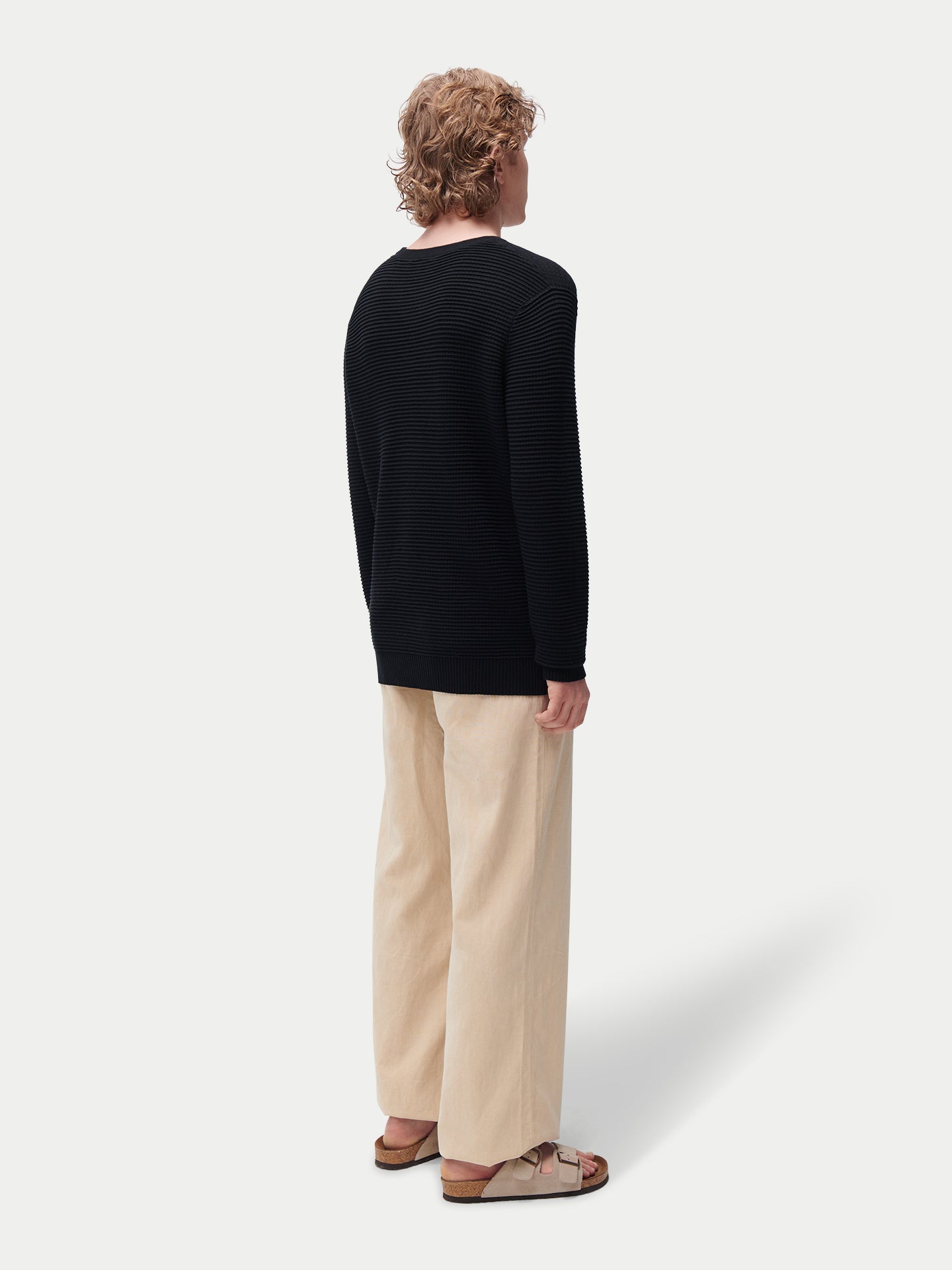 Strukturierter Pullover aus Seide-Kaschmir