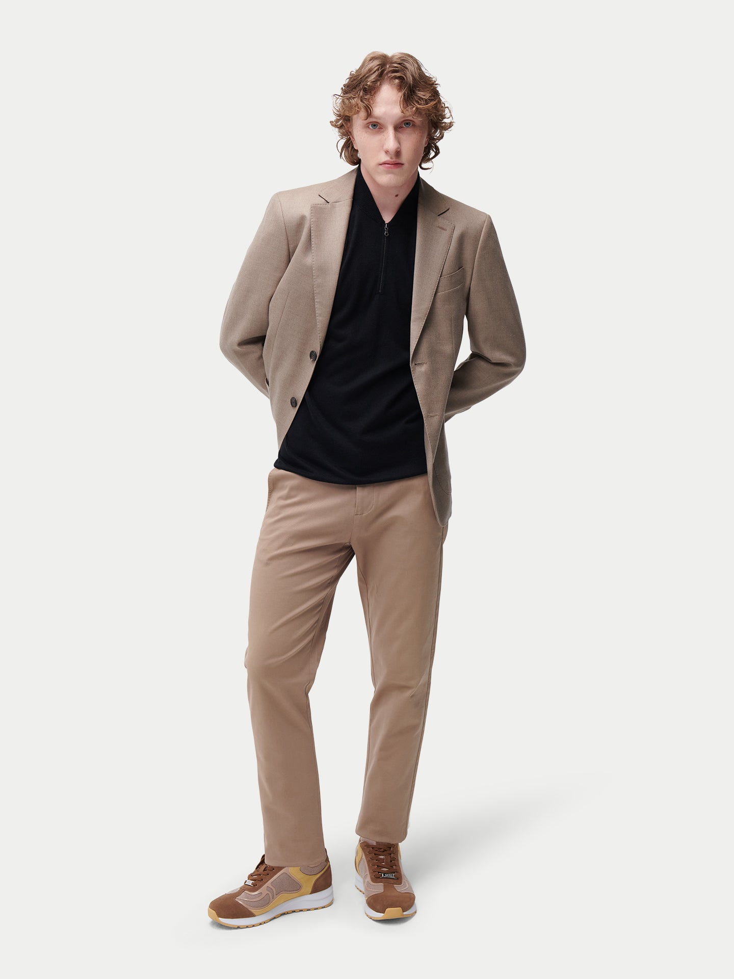 Einreihiger Herren-Blazer aus Kaschmir