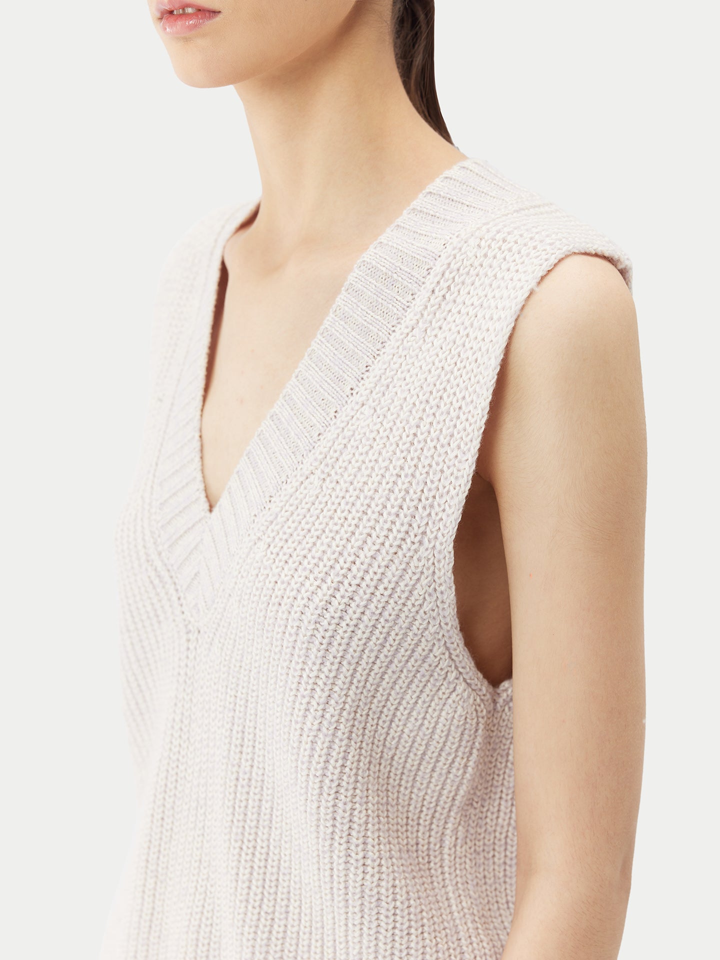 Weste aus Baumwolle und Kaschmir